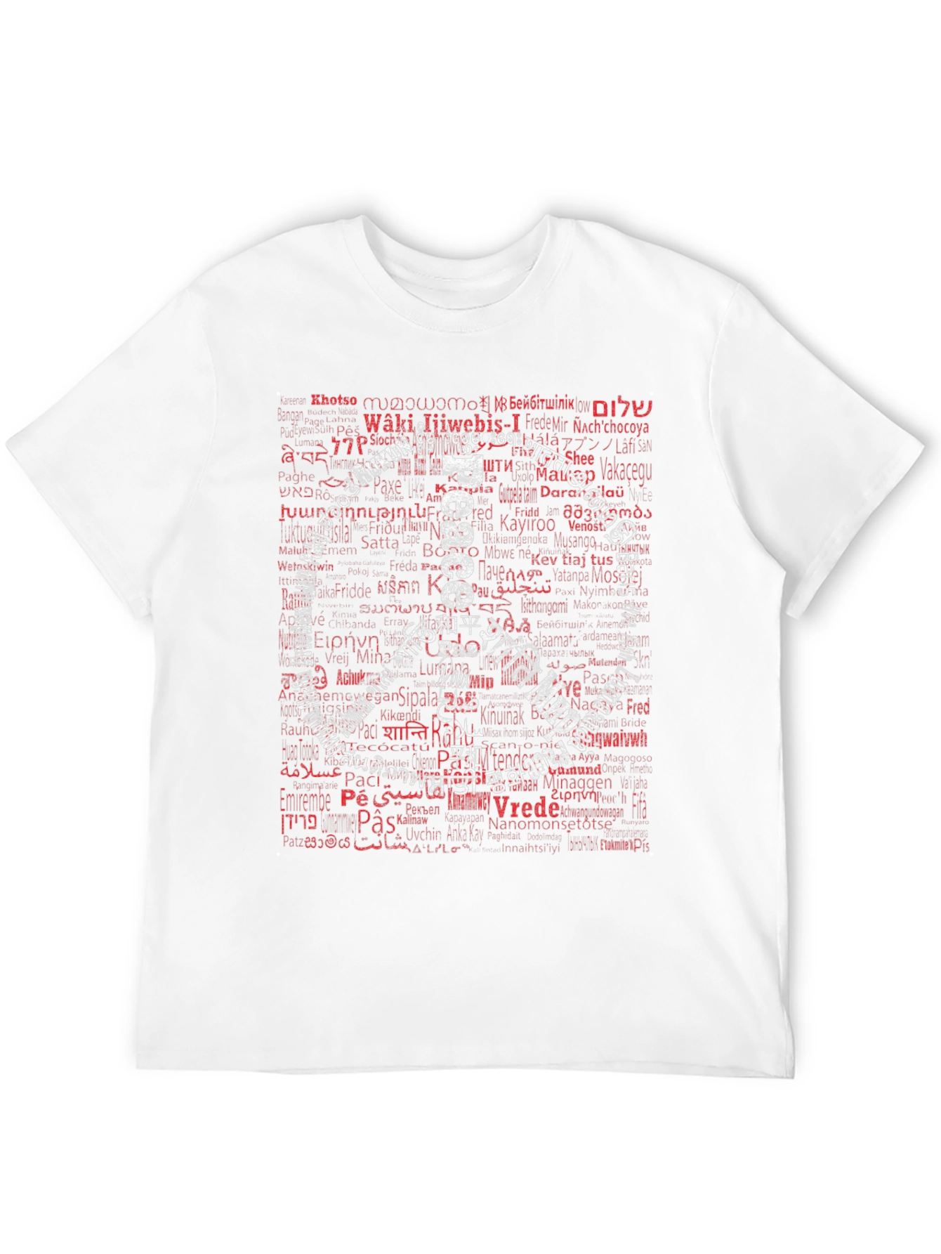 Black Peace Around the World Graphic T-Shirt view 12