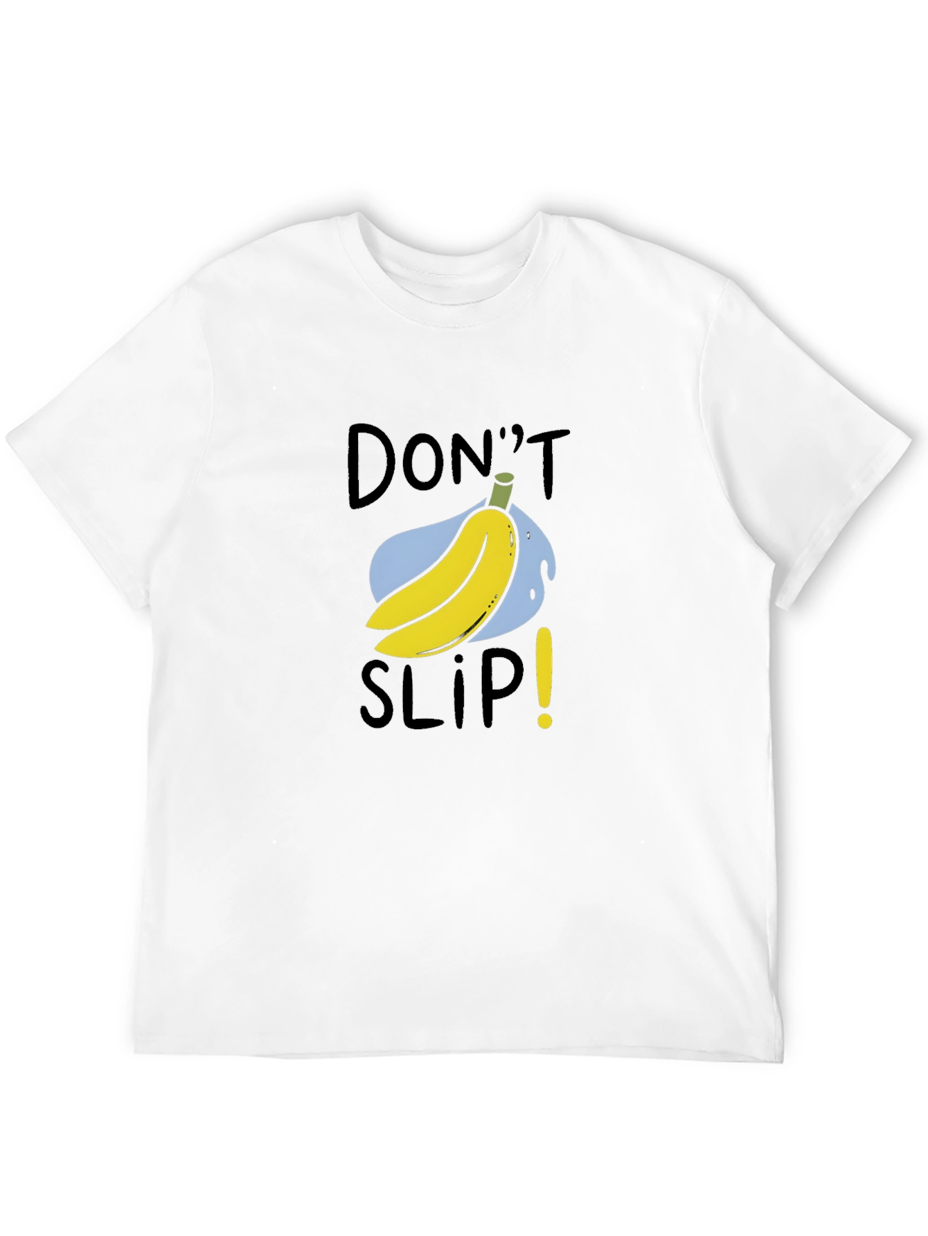 Black Don't Slip Banana Humor Tee view 12