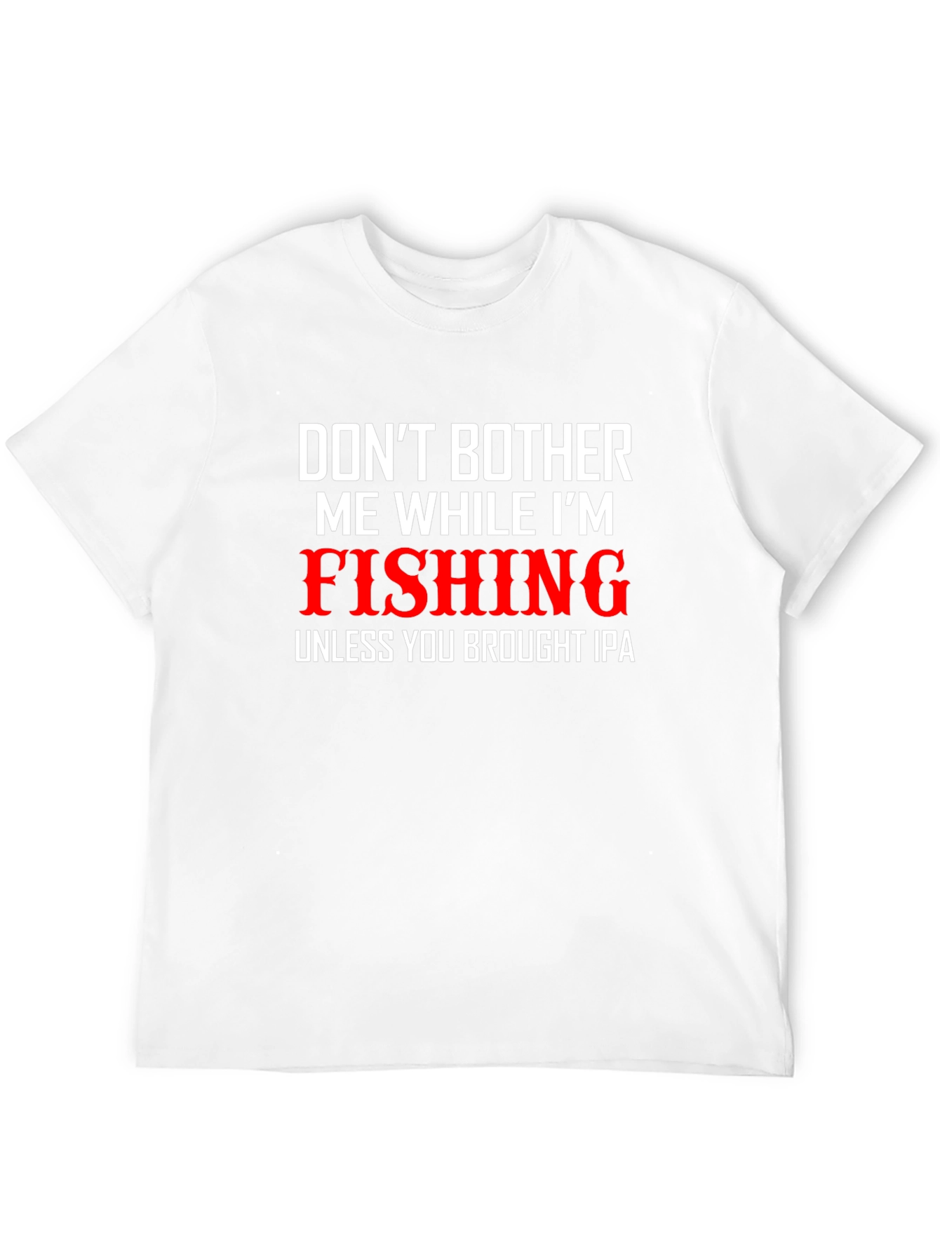 Black Fishing & IPA Graphic Tee - Black Cotton Blend T-Shirt view 12