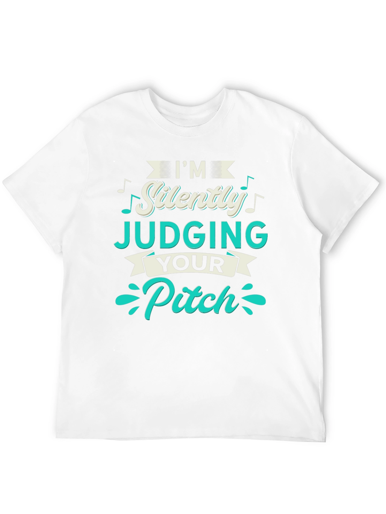 Black I'm Silently Judging Your Pitch T-Shirt view 12