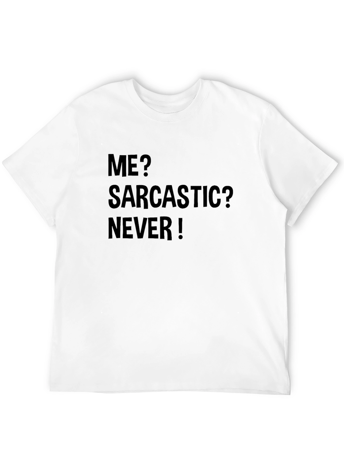 Black Sarcastic? Never! Black Graphic Tee view 12