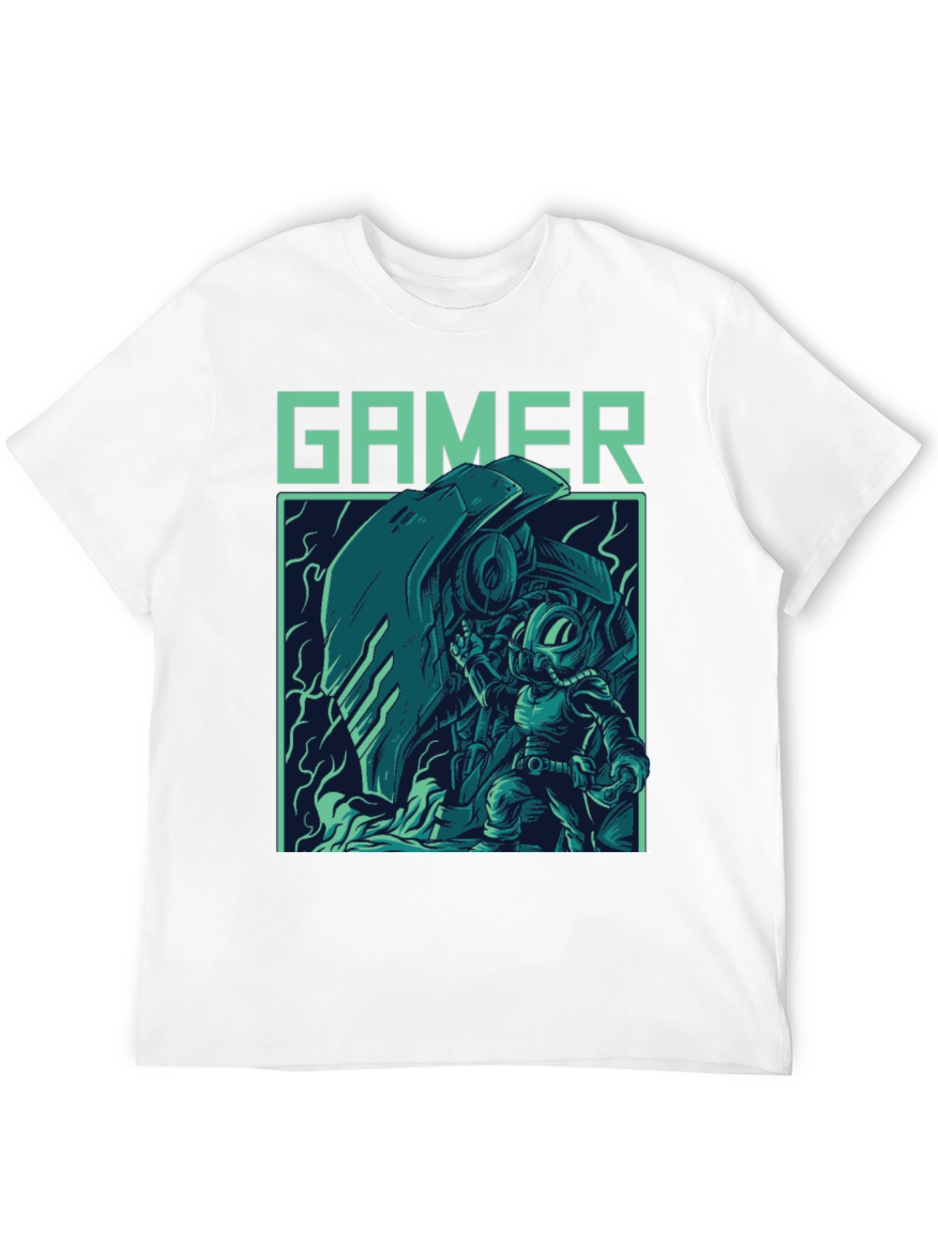 Black Gamer Graphic T-Shirt - Cool Retro Style view 12
