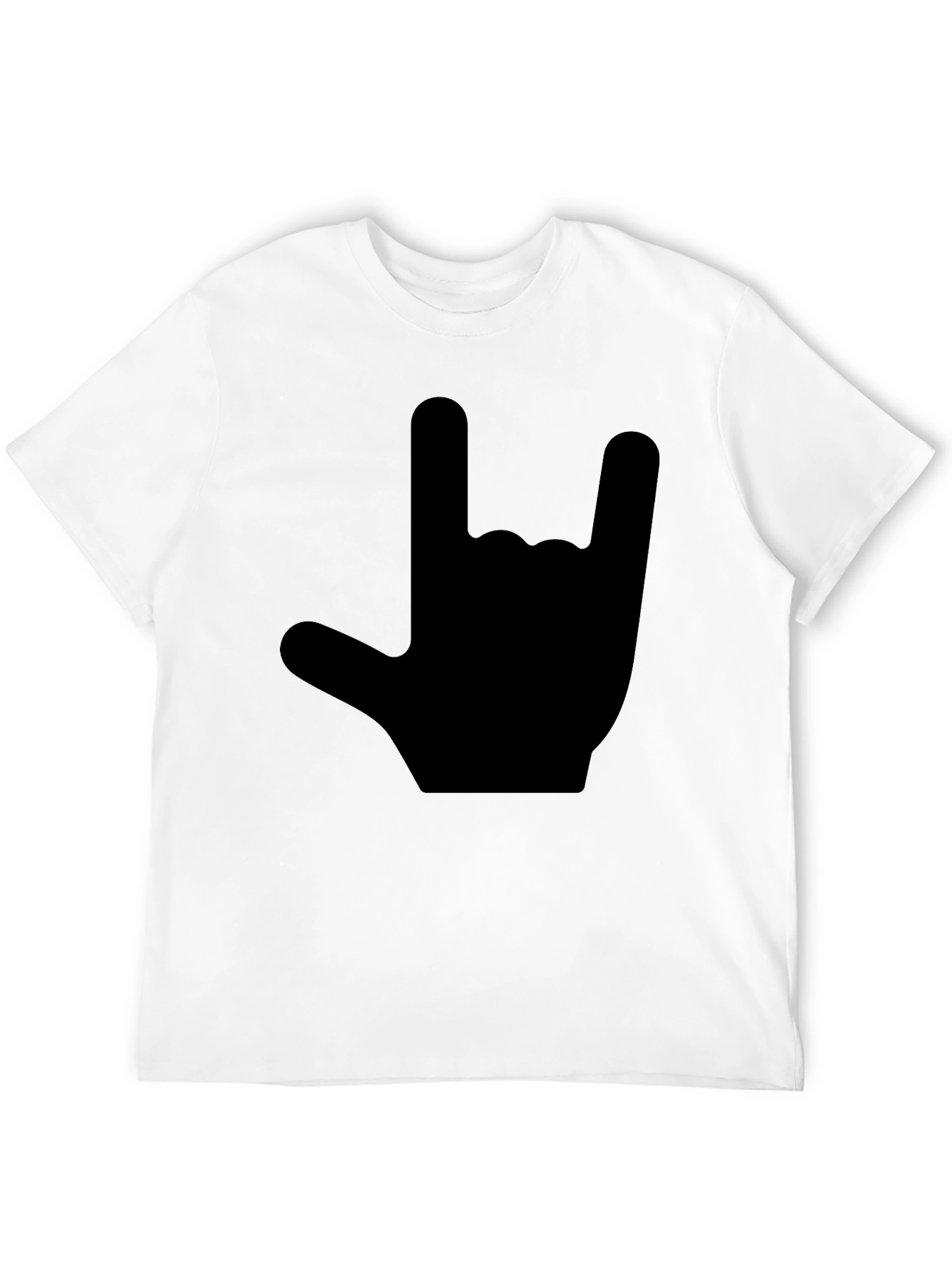 Black Rock On! Classic Black Graphic T-Shirt view 12