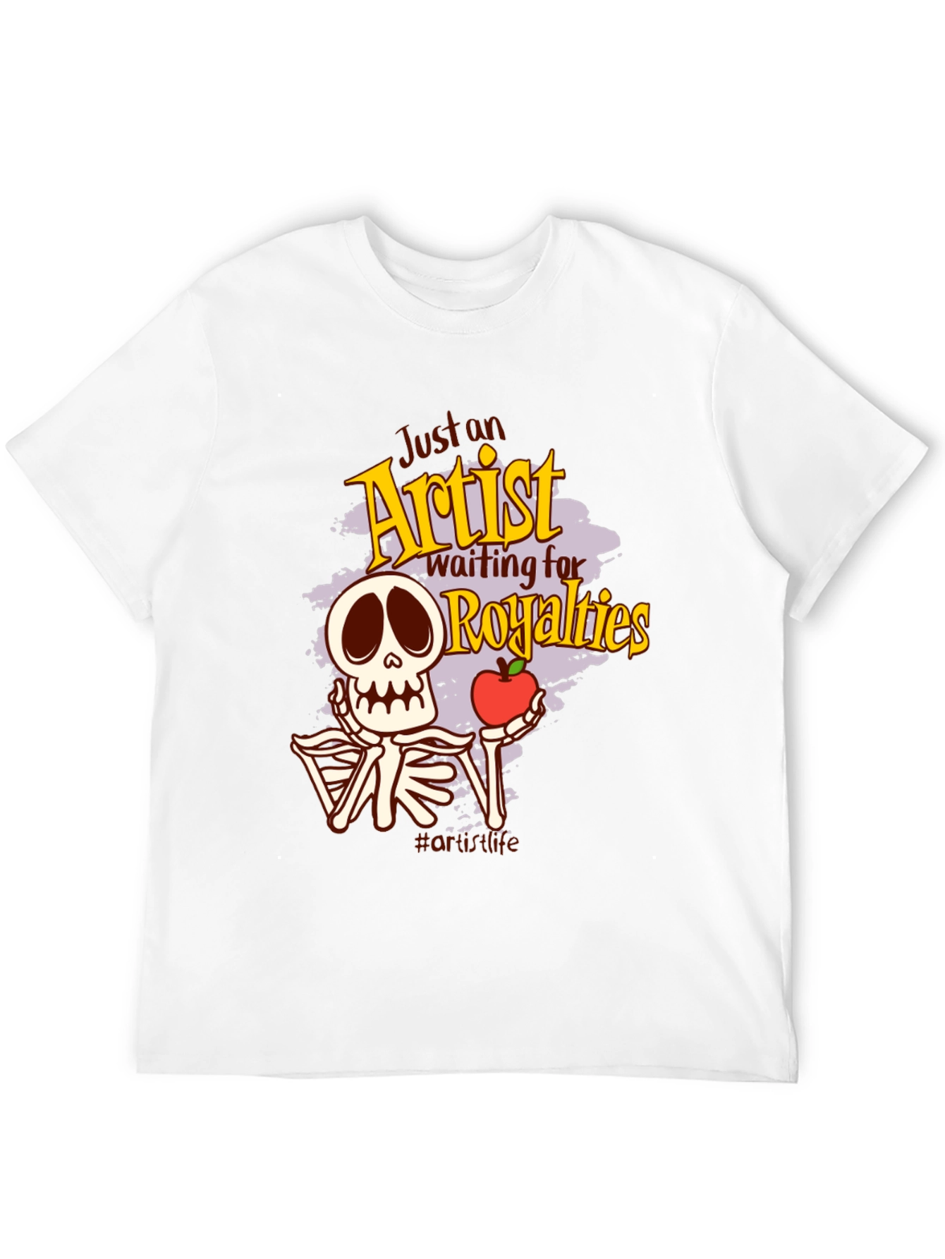 Black Just an Artist Waiting for Royalties T-Shirt view 12