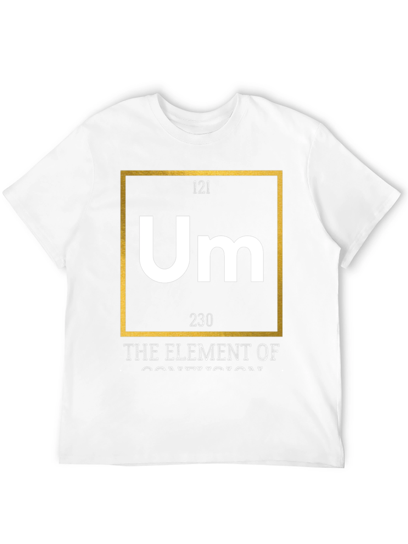 Black Um Element of Confusion Graphic Tee - Black Cotton view 12