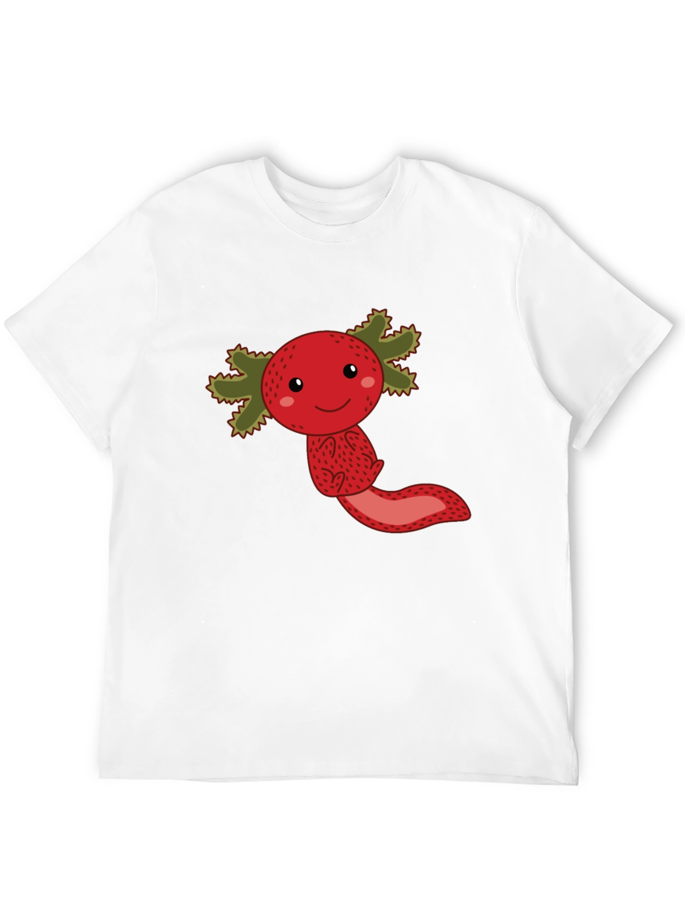Black Strawberry Axolotl Graphic Tee - Unisex view 12