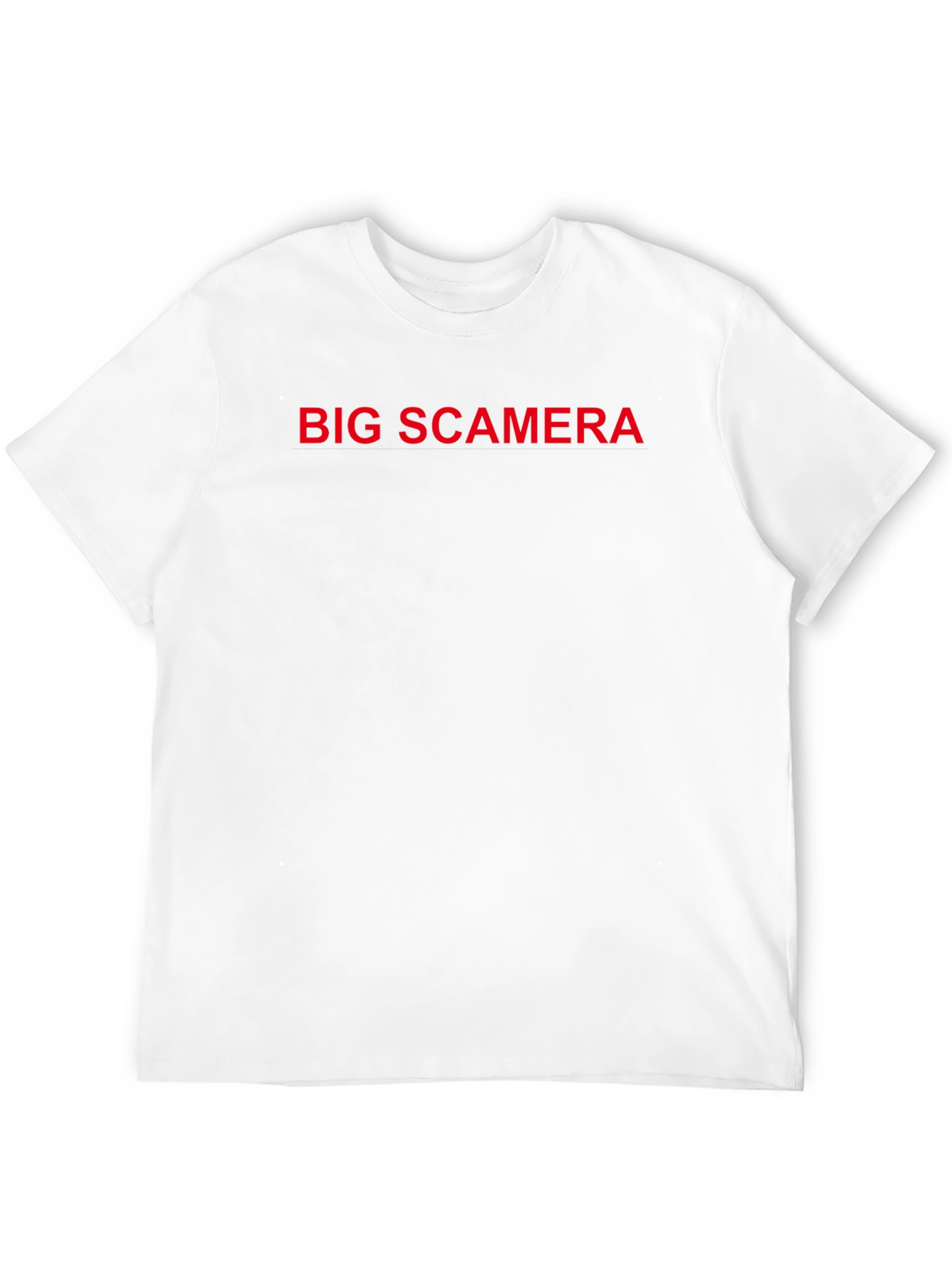 Black Big Scamera T-Shirt - Bold Red Graphic view 12