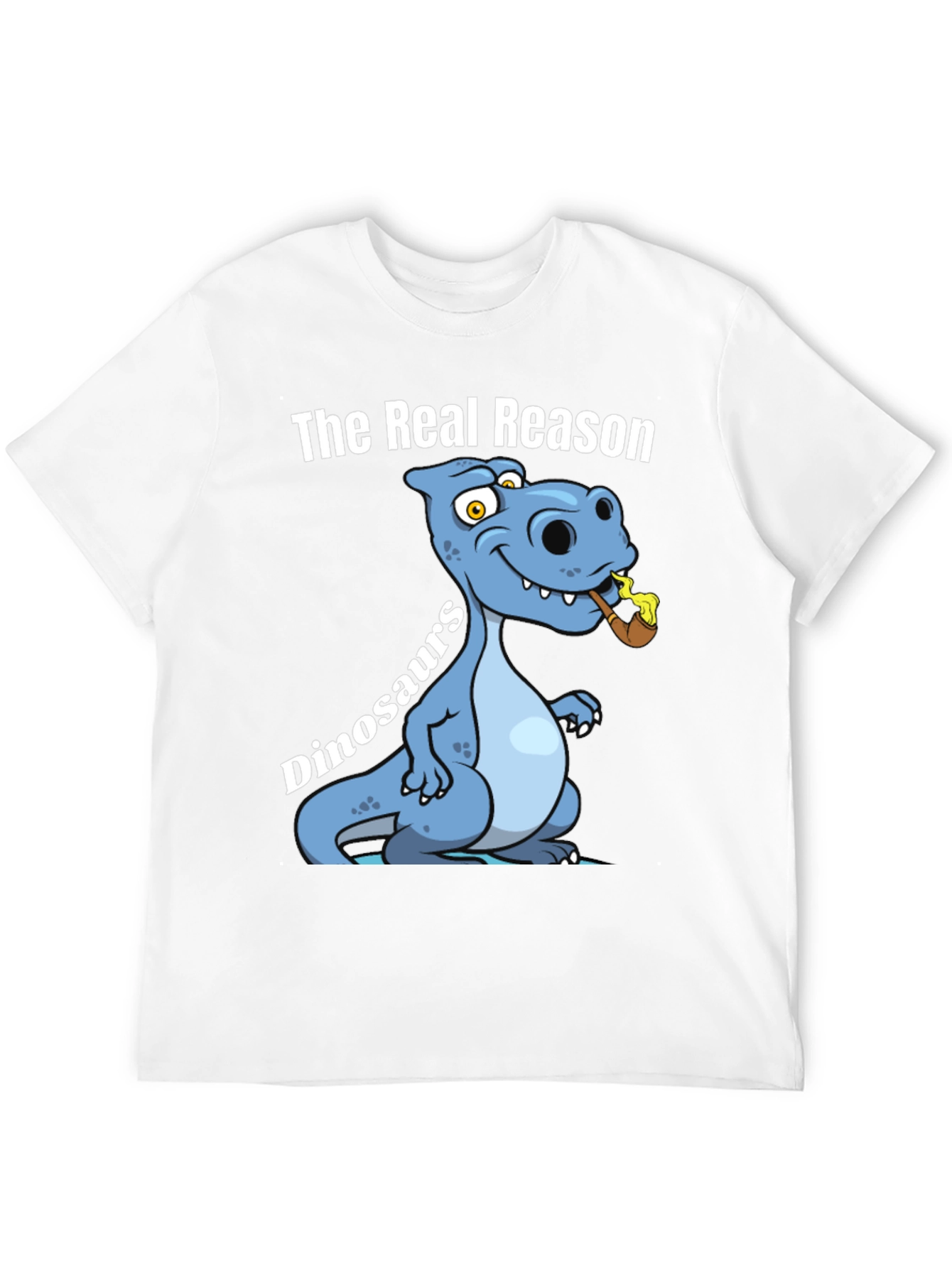Black Funny Dinosaur T-Shirt - The Real Reason view 12