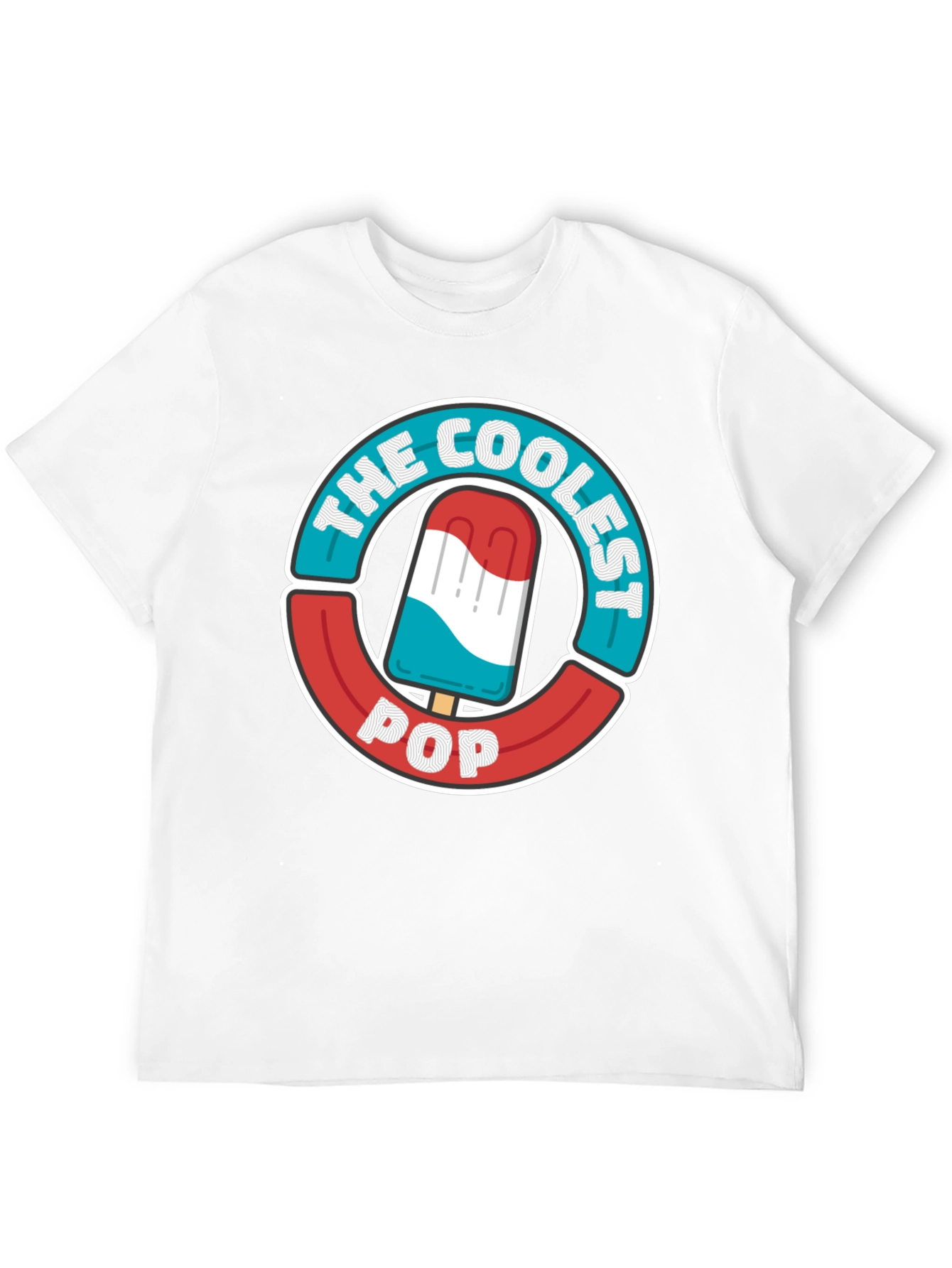 Black The Coolest Pop T-Shirt - Patriotic Popsicle Design view 12