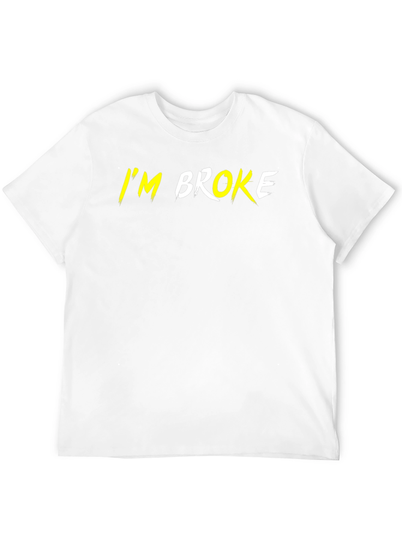 I'm Broke Graphic Tee - Black Short Sleeve T-Shirt - 12