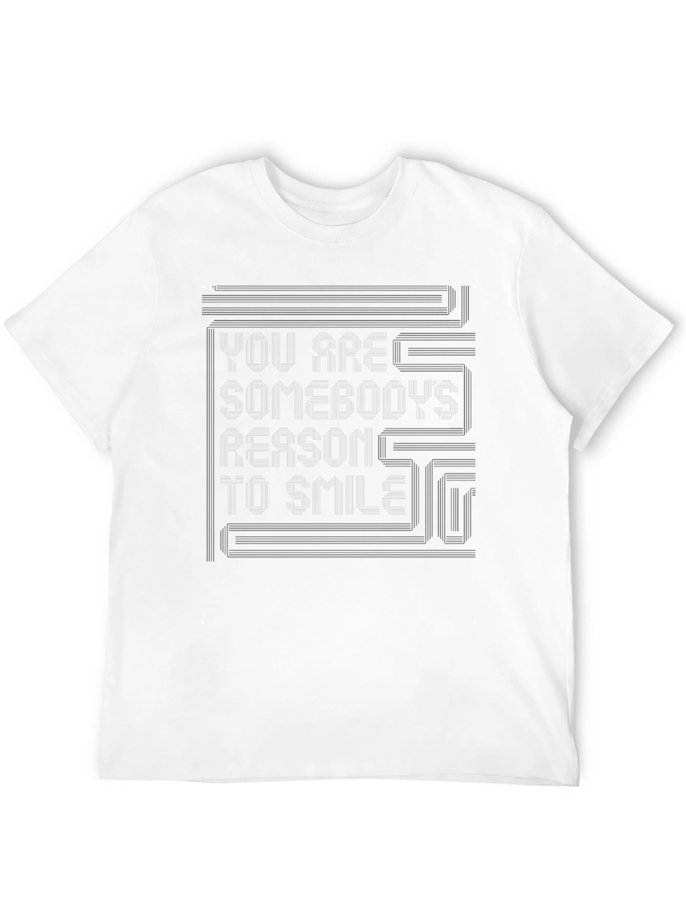 Black Inspirational Graphic Tee - Reason to Smile view 12