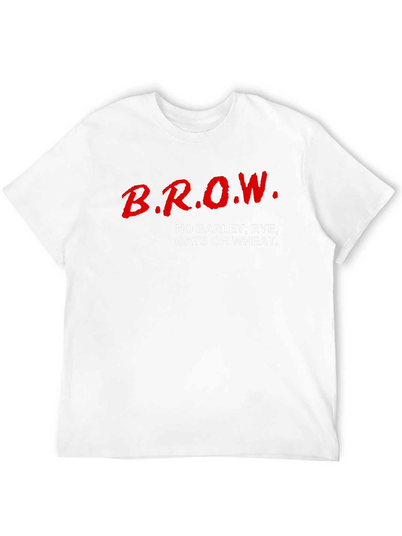 Black B.R.O.W. No Barley T-Shirt - Black Cotton Blend Tee view 12