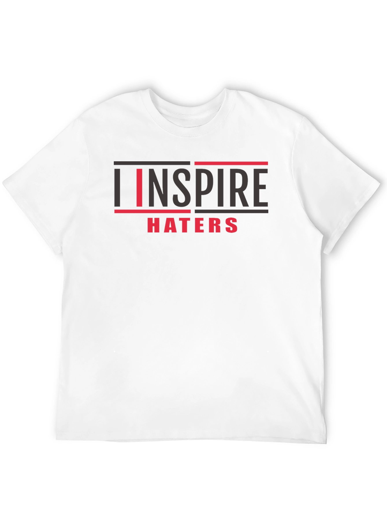 Black Inspire Haters Graphic T-Shirt view 12