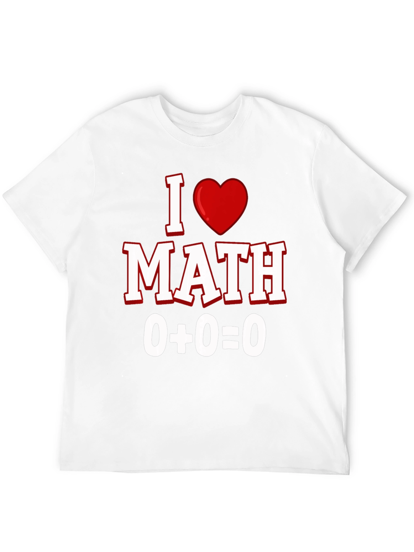 Black I Heart Math T-Shirt - Equation Design view 12