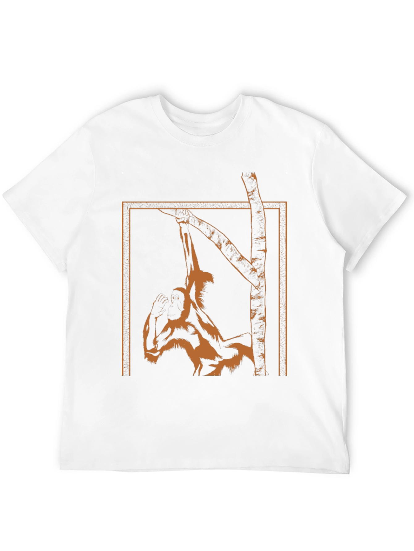 Black Monkey in a Tree Graphic T-Shirt view 12