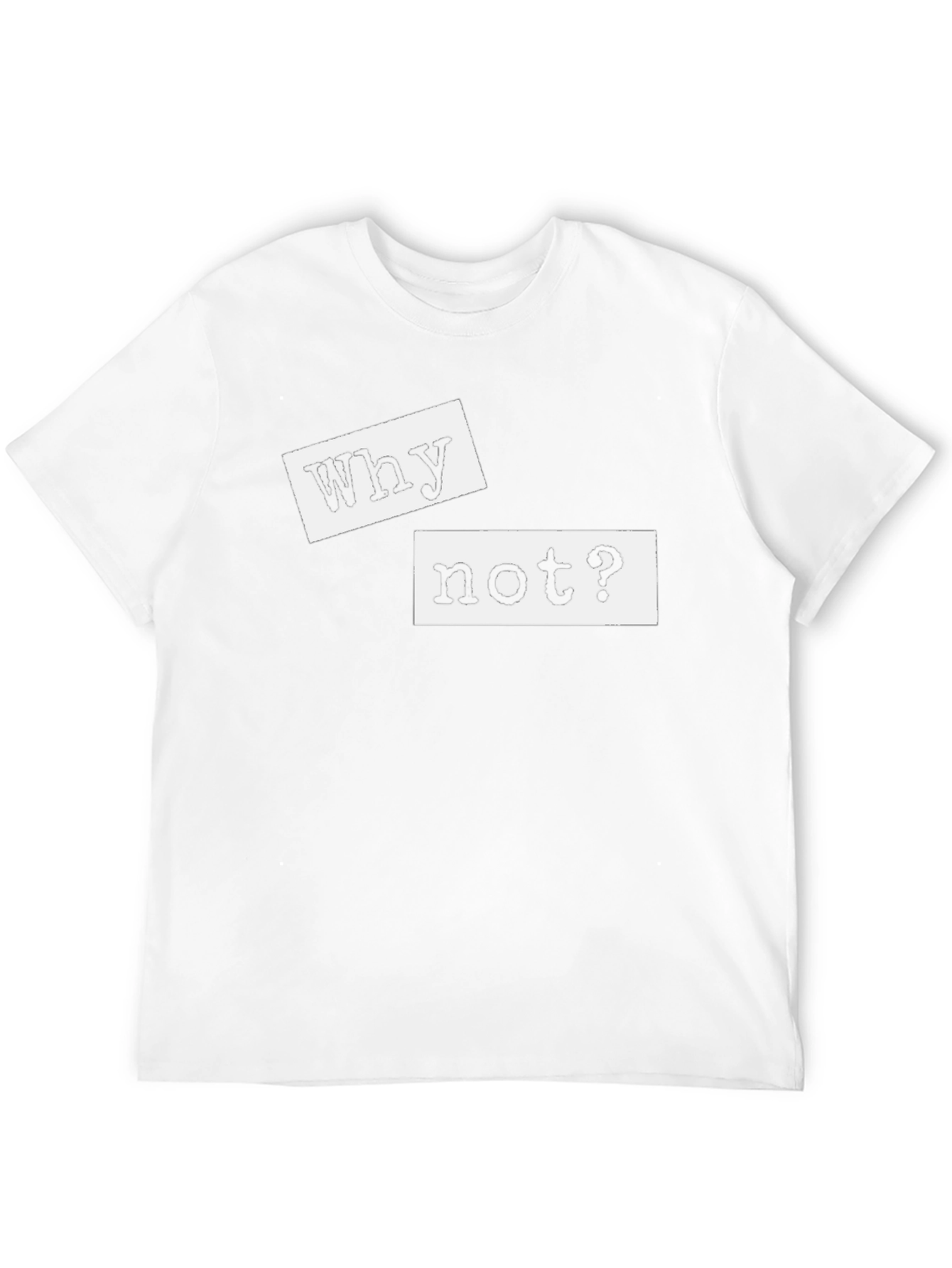 Black Why Not? Graphic Tee - Black Casual T-Shirt view 12