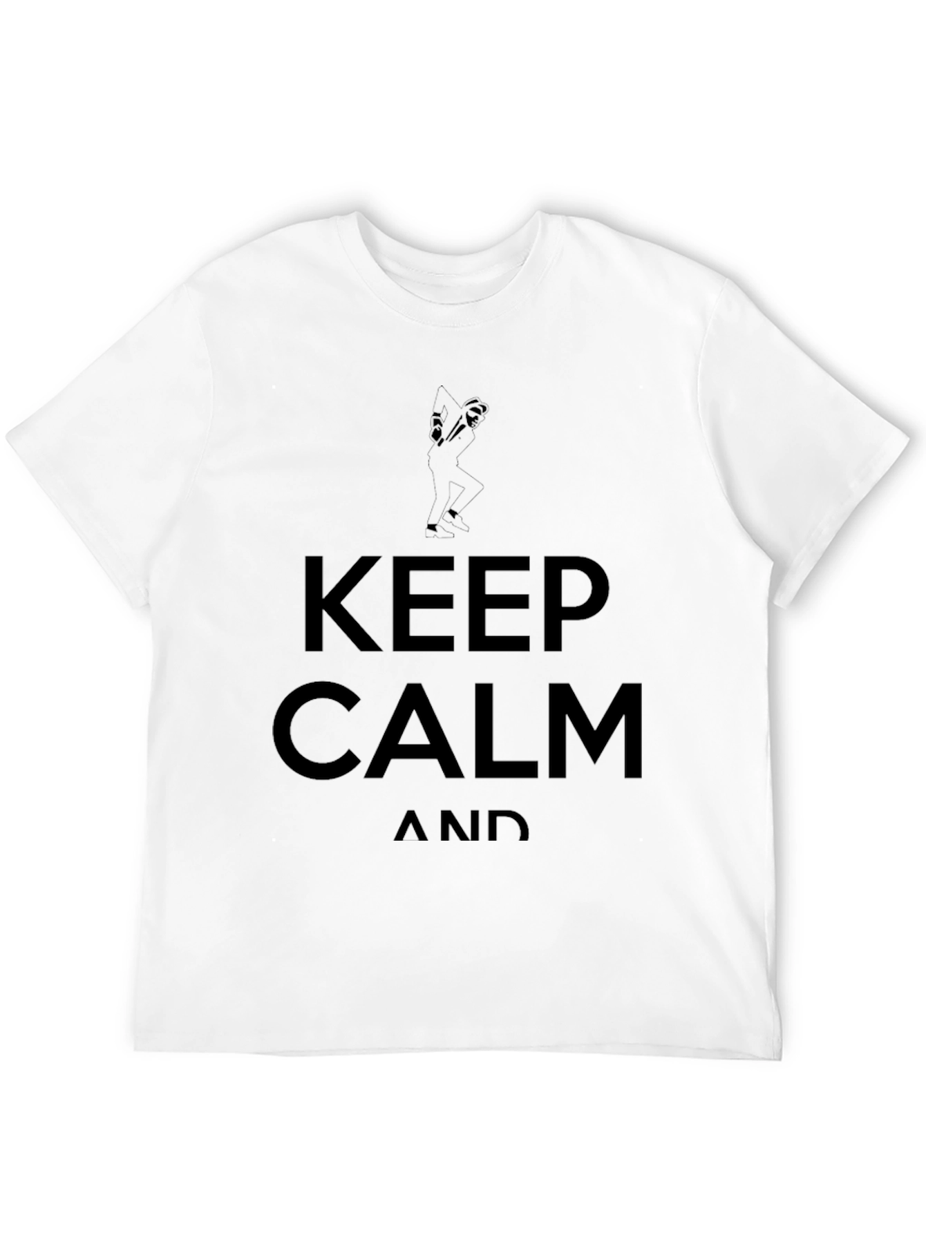 Black Keep Calm T-Shirt - Black Graphic Tee view 12