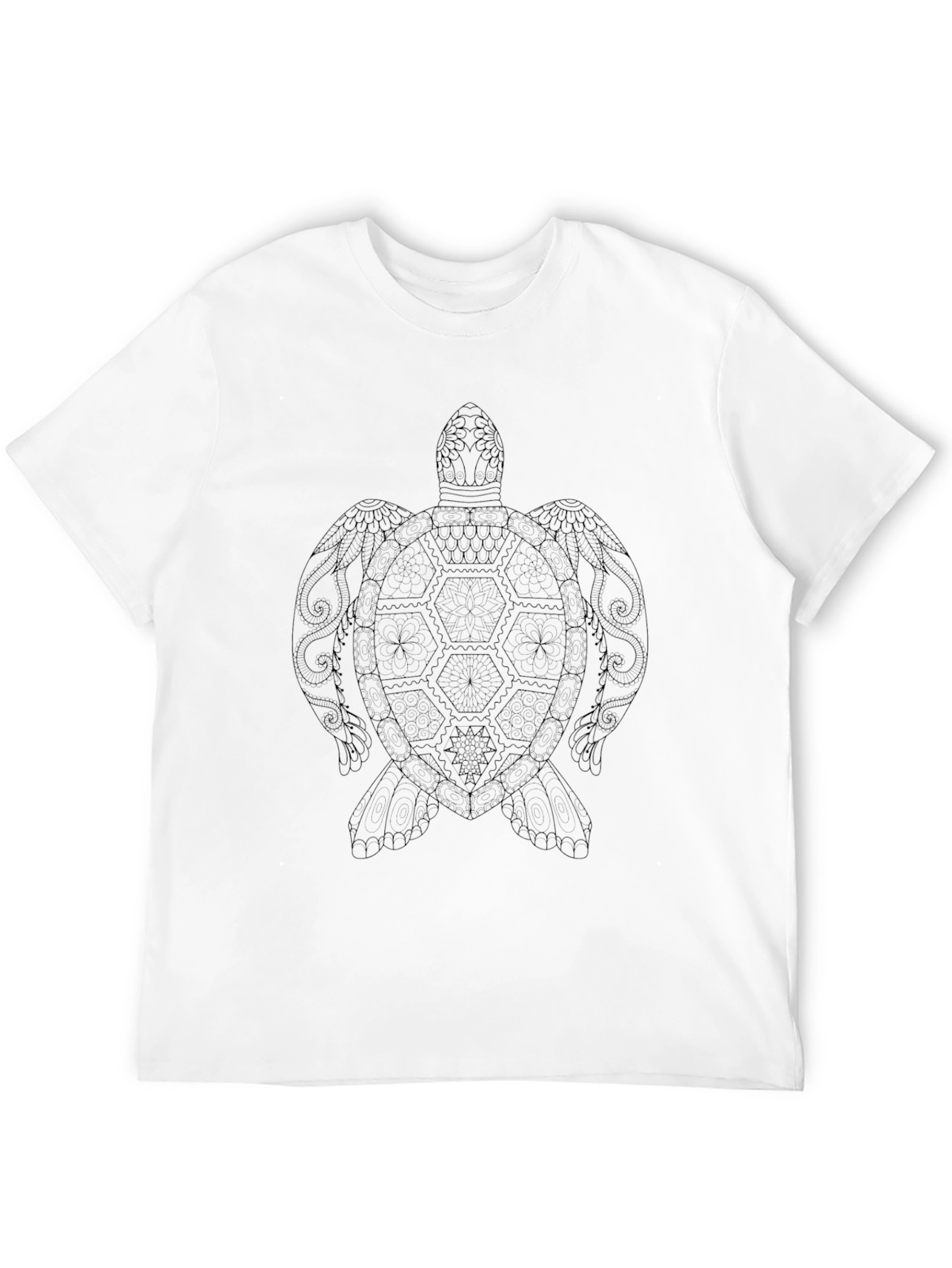 Black Turtle Graphic Black T-Shirt view 12
