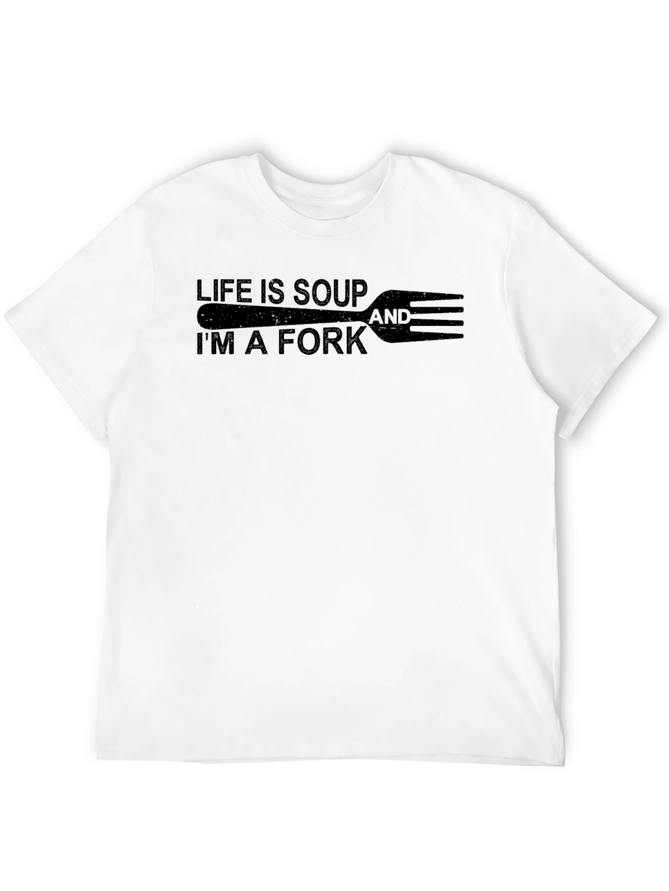 Black Life is Soup I'm a Fork Graphic Tee view 12