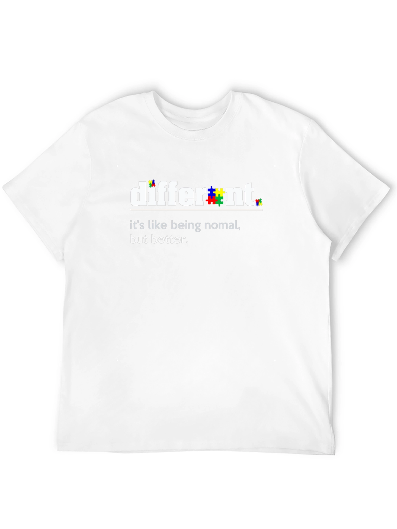 Black Different Autism Awareness T-Shirt view 12