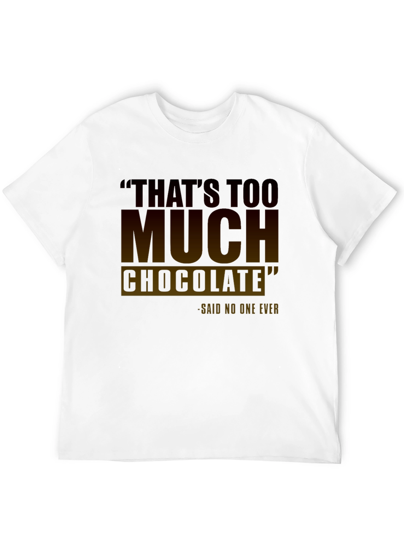 Black Funny Chocolate Lover's T-Shirt view 12