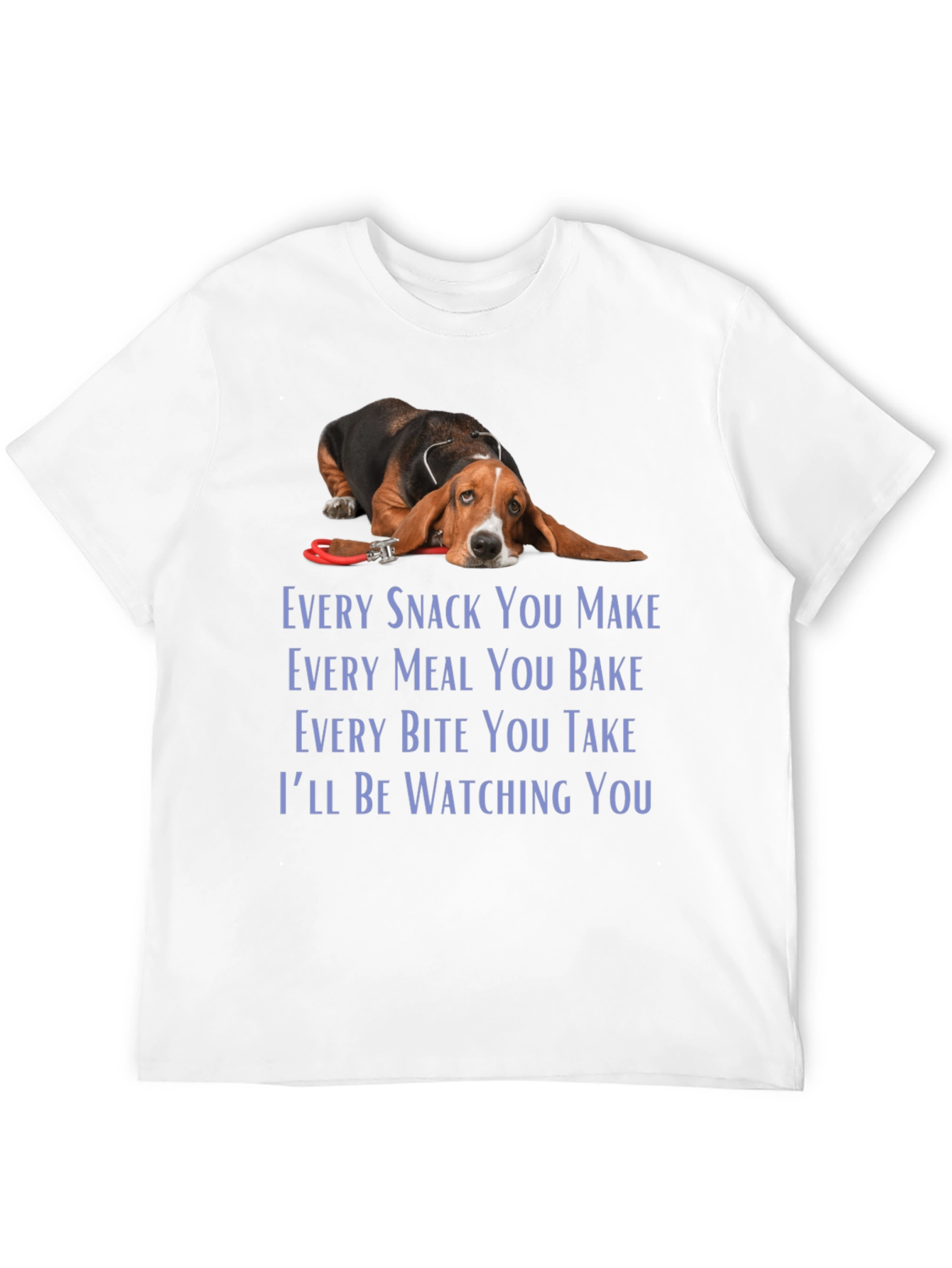 Black Bassett Hound Dog T-Shirt - Every Snack You Make view 12
