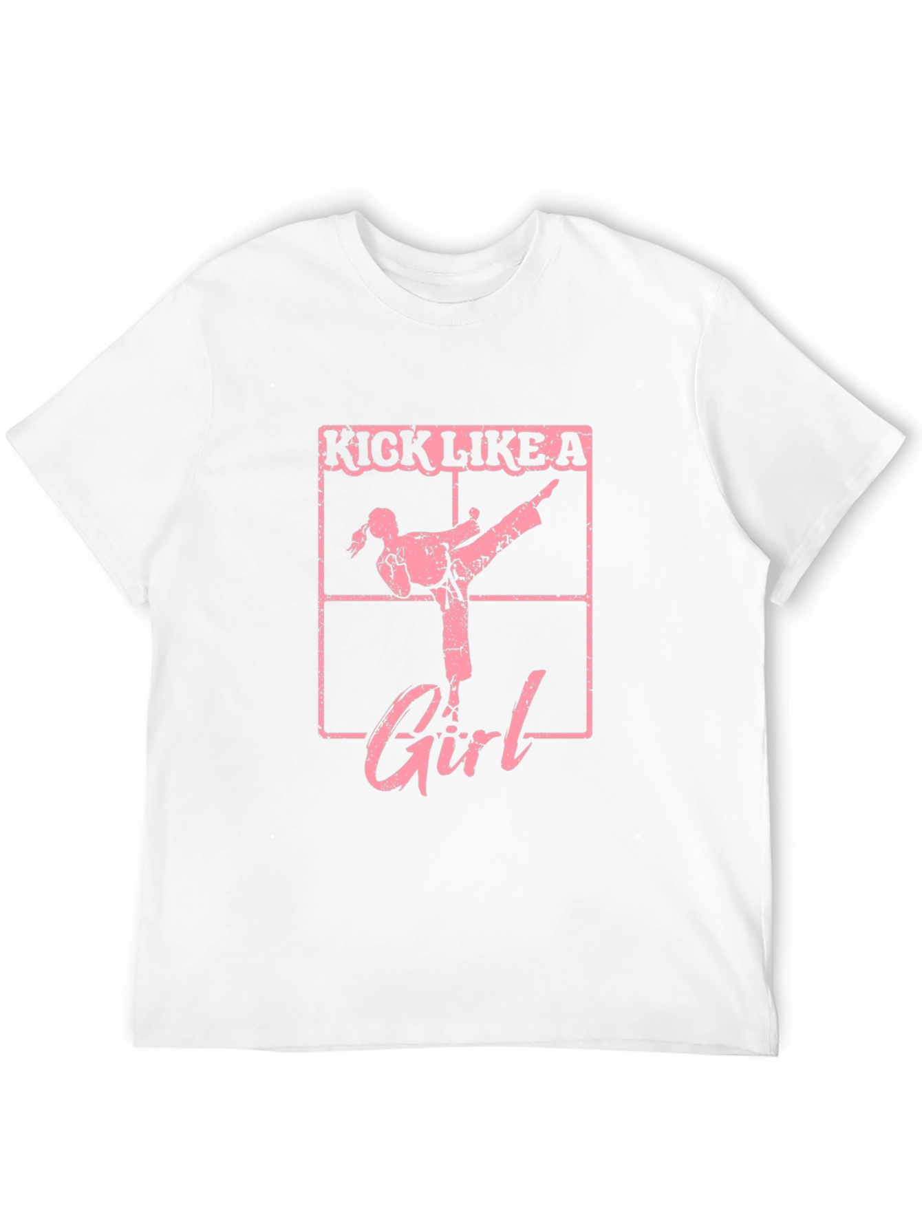 Black Kick Like a Girl T-Shirt - Martial Arts Tee view 12