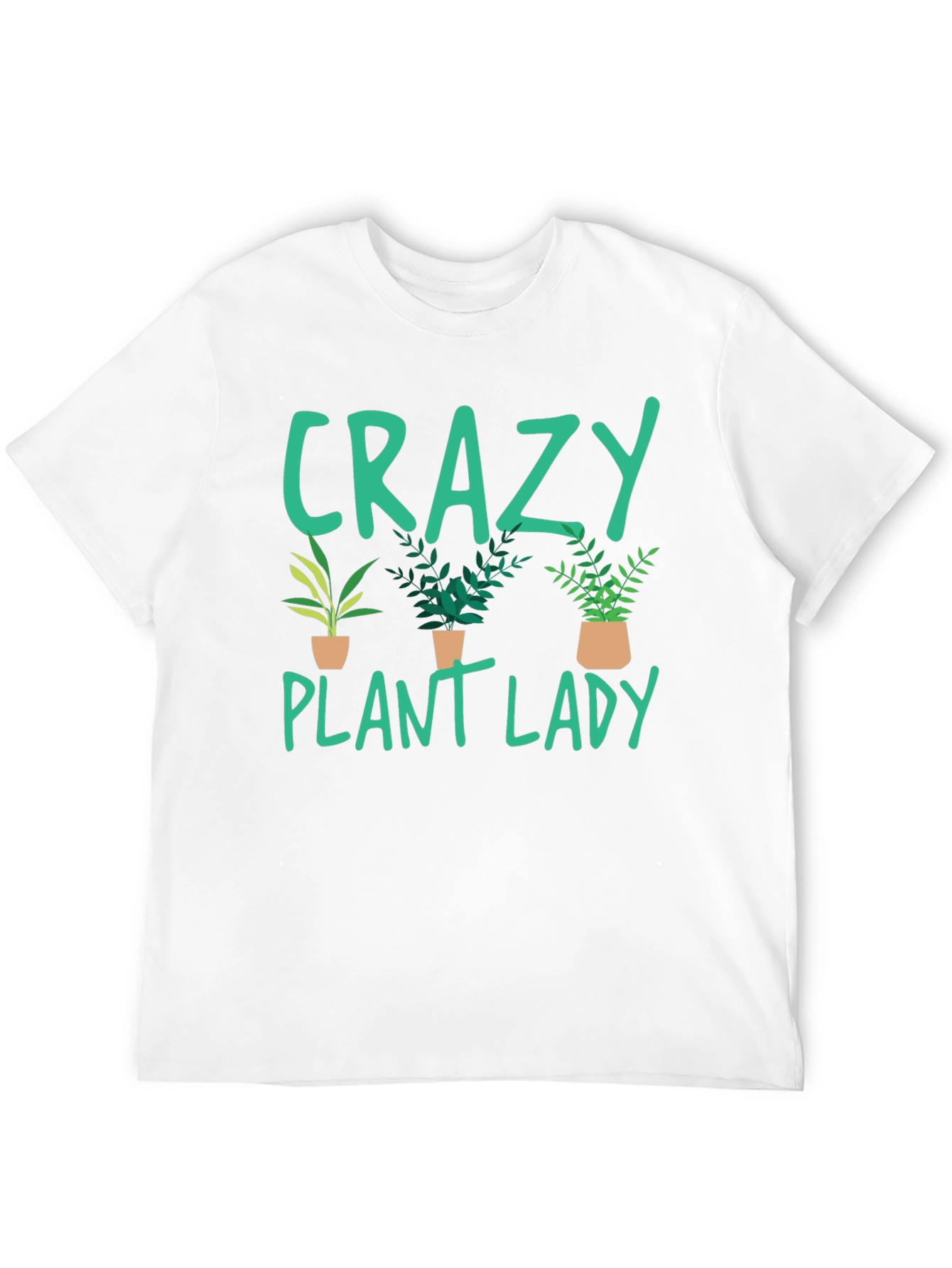Black Crazy Plant Lady T-Shirt - Plant Lover Gift view 12