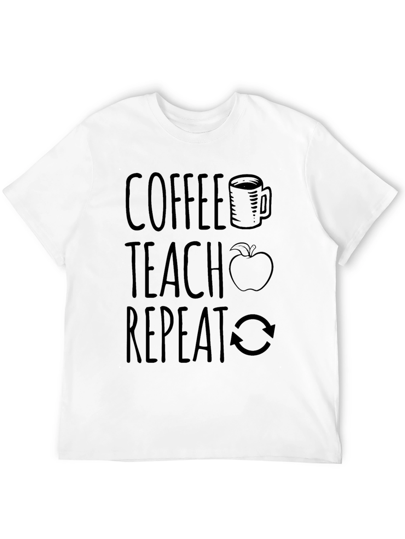 Black Coffee Teach Repeat Graphic Tee view 12