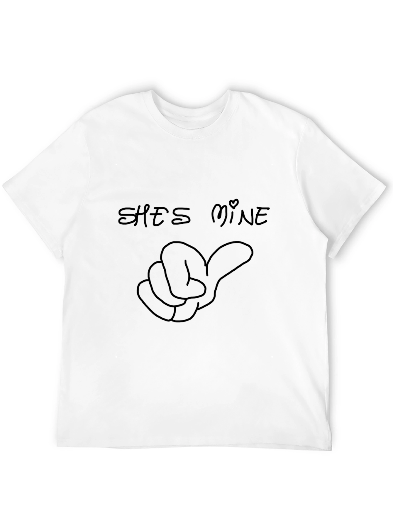 Black She's Mine Graphic T-Shirt - Black - Casual Wear view 12