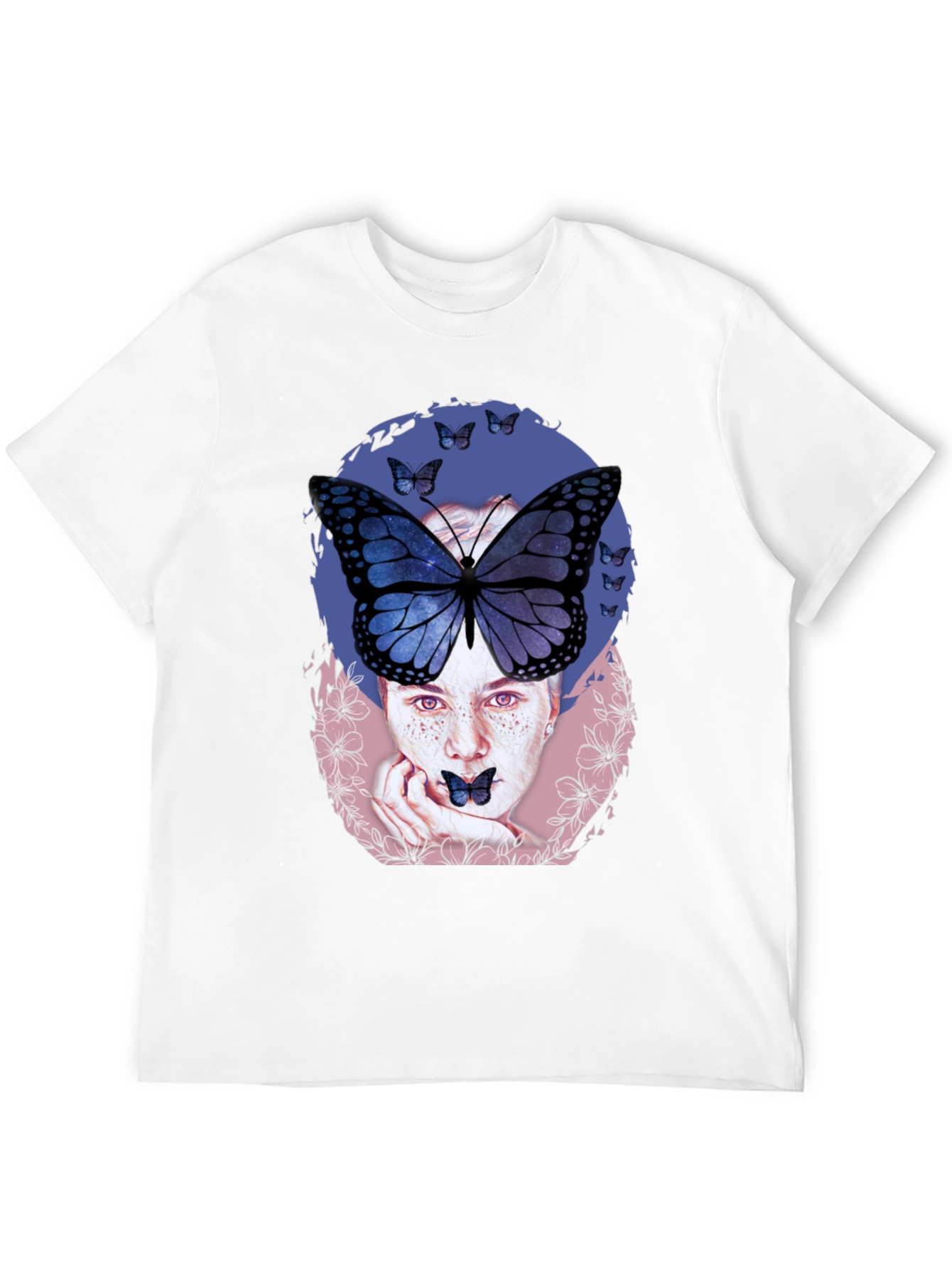 Black Butterfly Woman Graphic Tee view 12