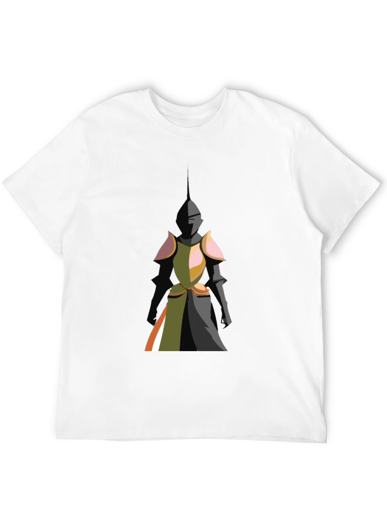 Black Knight Graphic Tee - Bold Black Cotton T-Shirt view 12