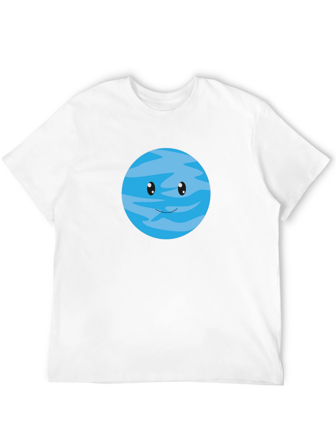 Black Cute Cartoon Planet Graphic T-Shirt view 12