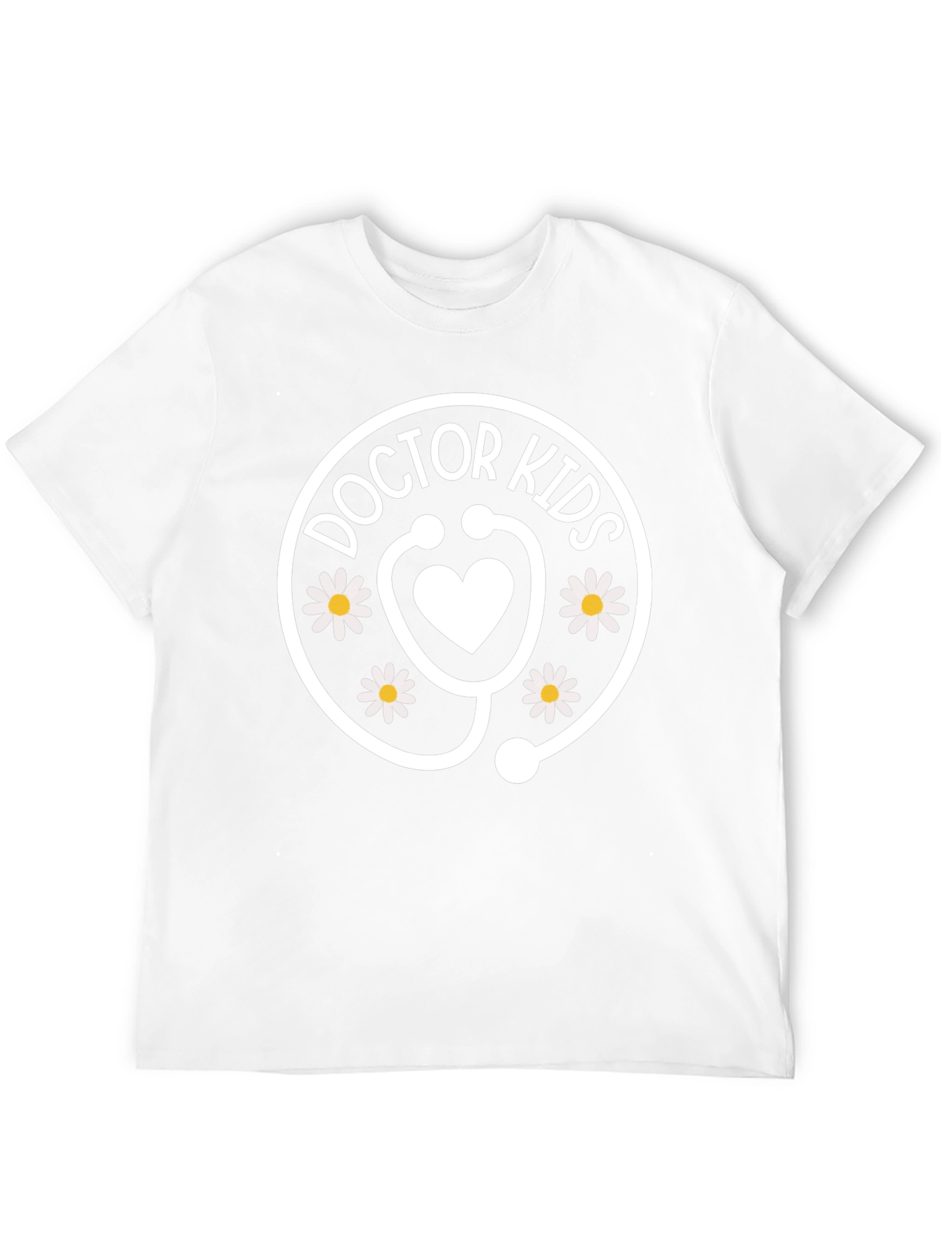 Black Doctor Kids T-Shirt - Heart Stethoscope Cute view 12