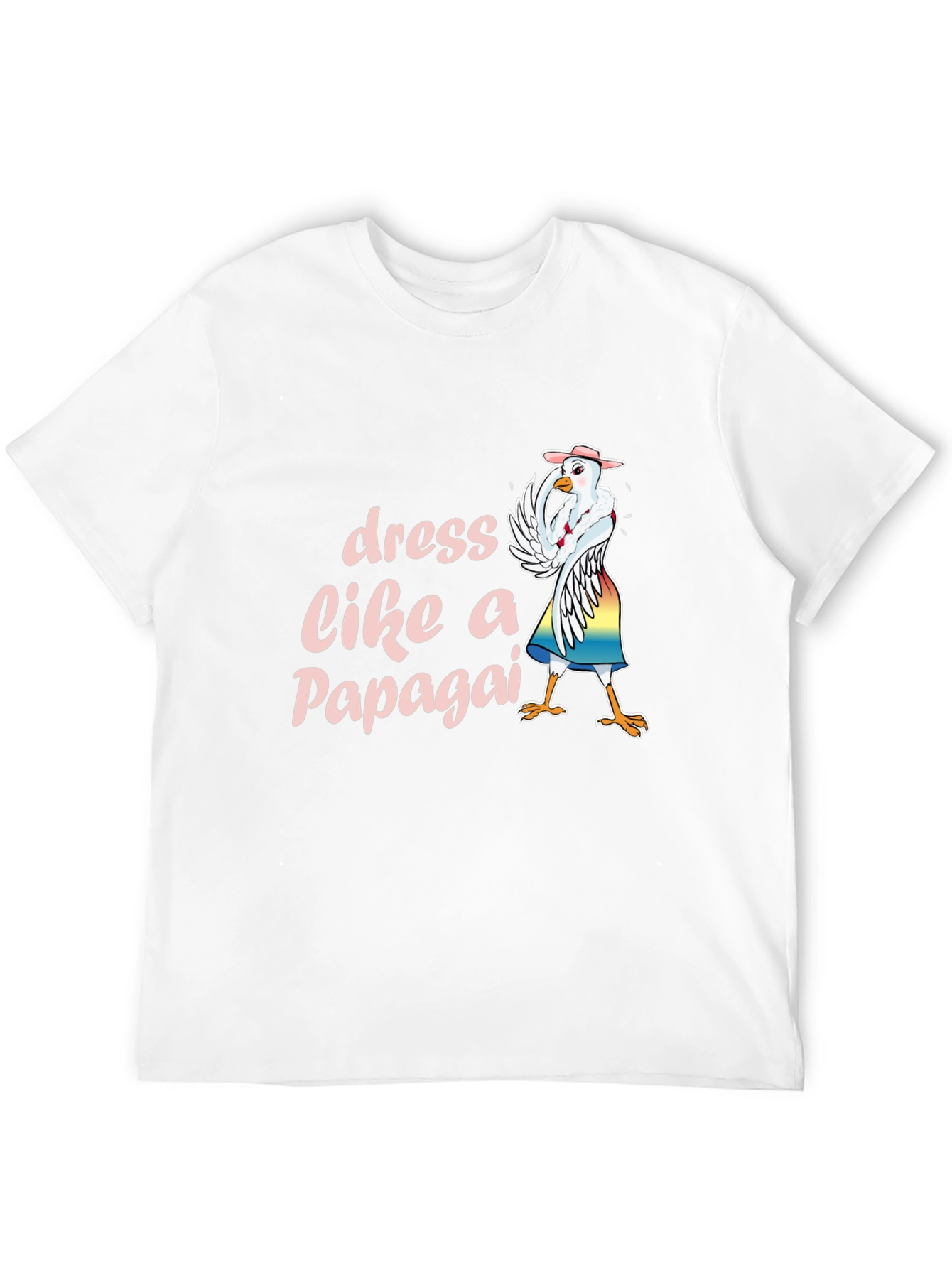 Black Dress Like a Papagai T-Shirt Funny Chicken Tee view 12