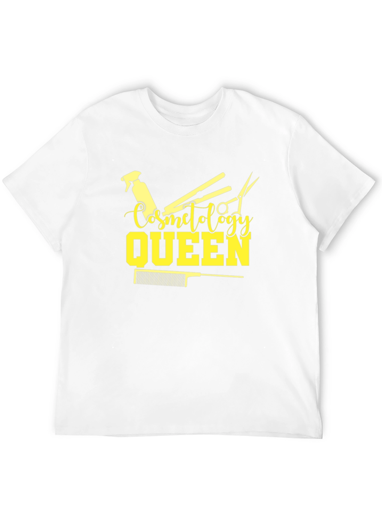 Black Cosmetology Queen T-Shirt - Black, Stylish Design view 12