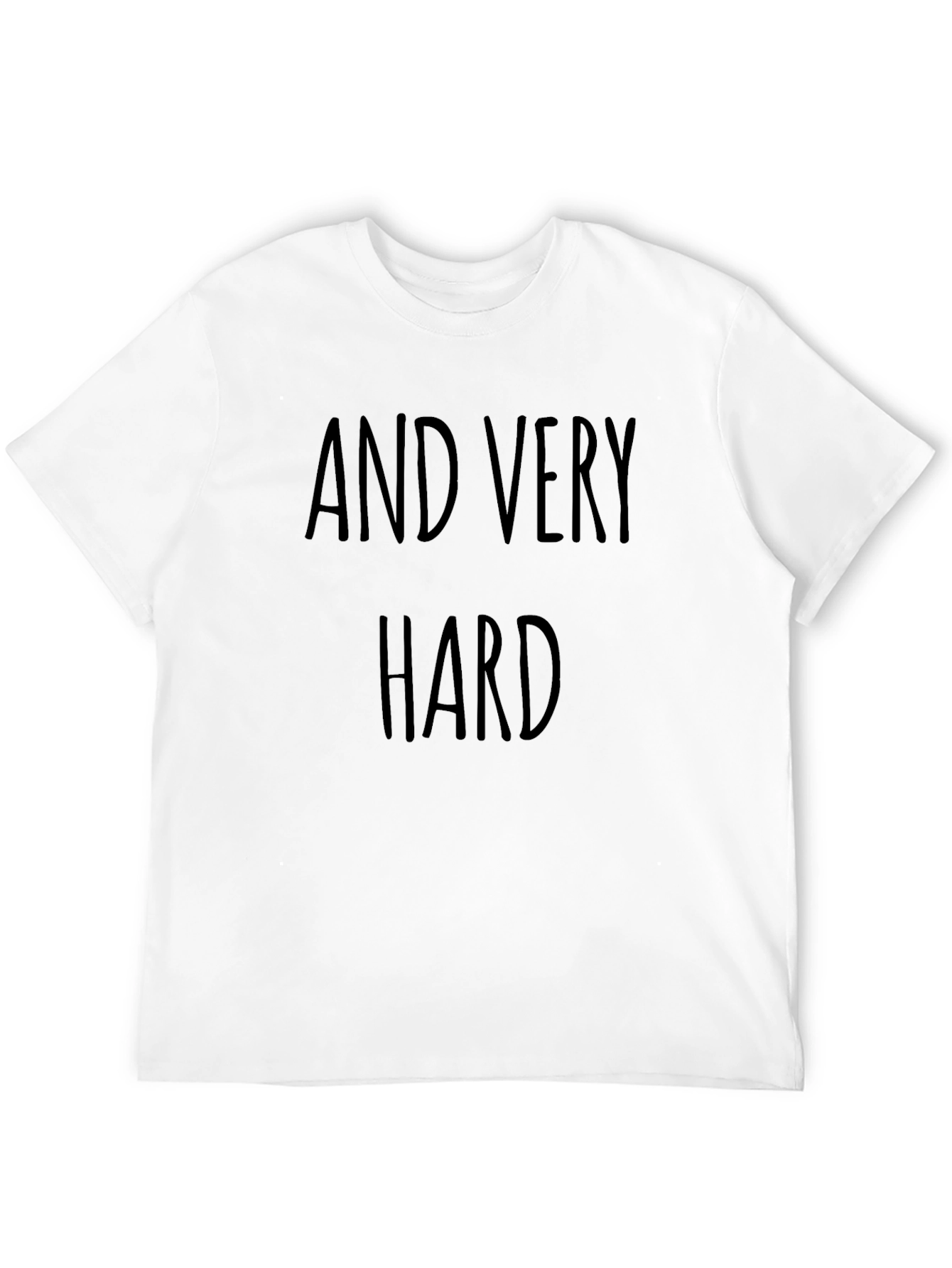 Black AND VERY HARD Black Graphic T-Shirt view 12