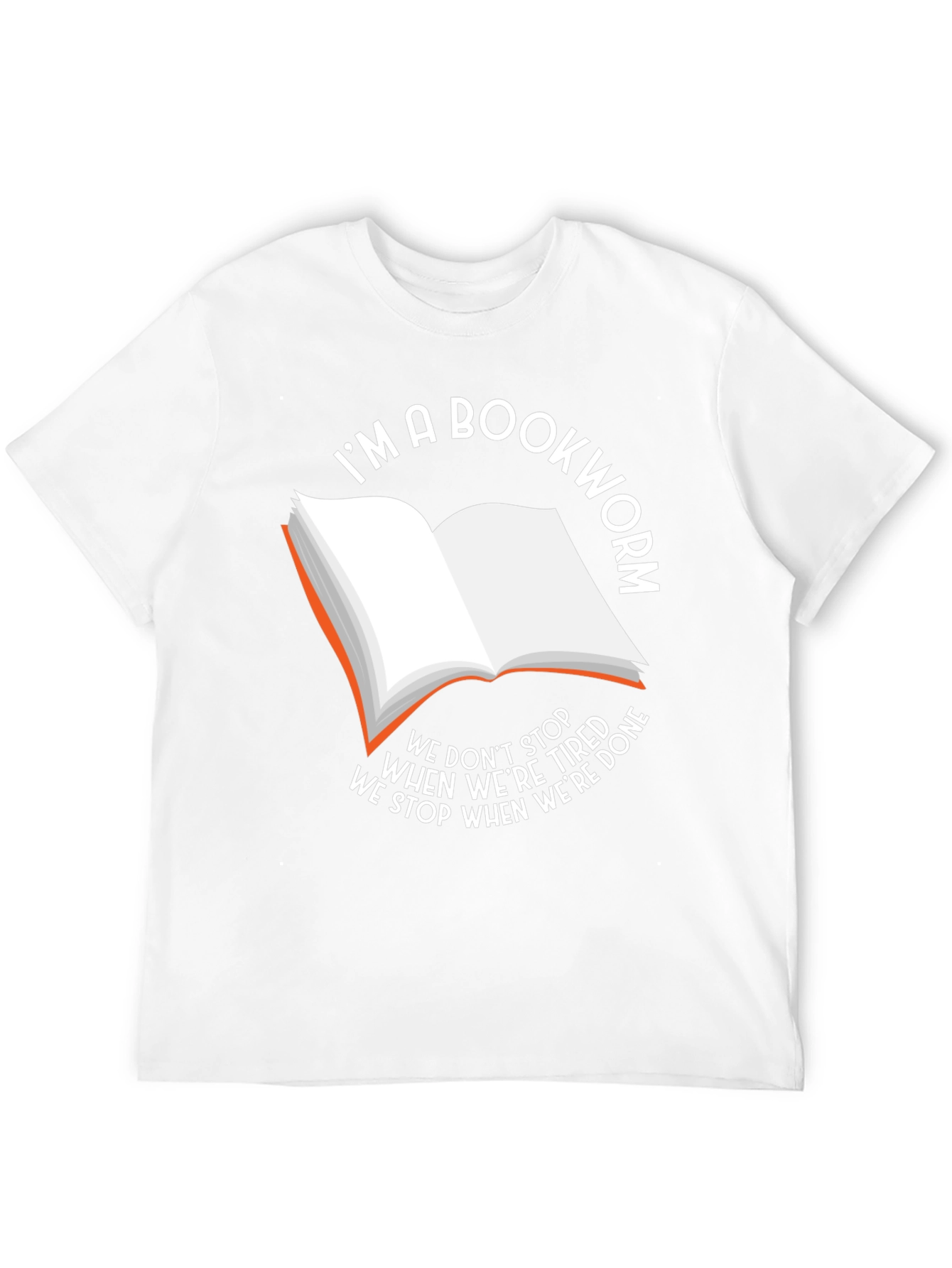 Black Bookworm T-Shirt - We Stop When We're Done view 12