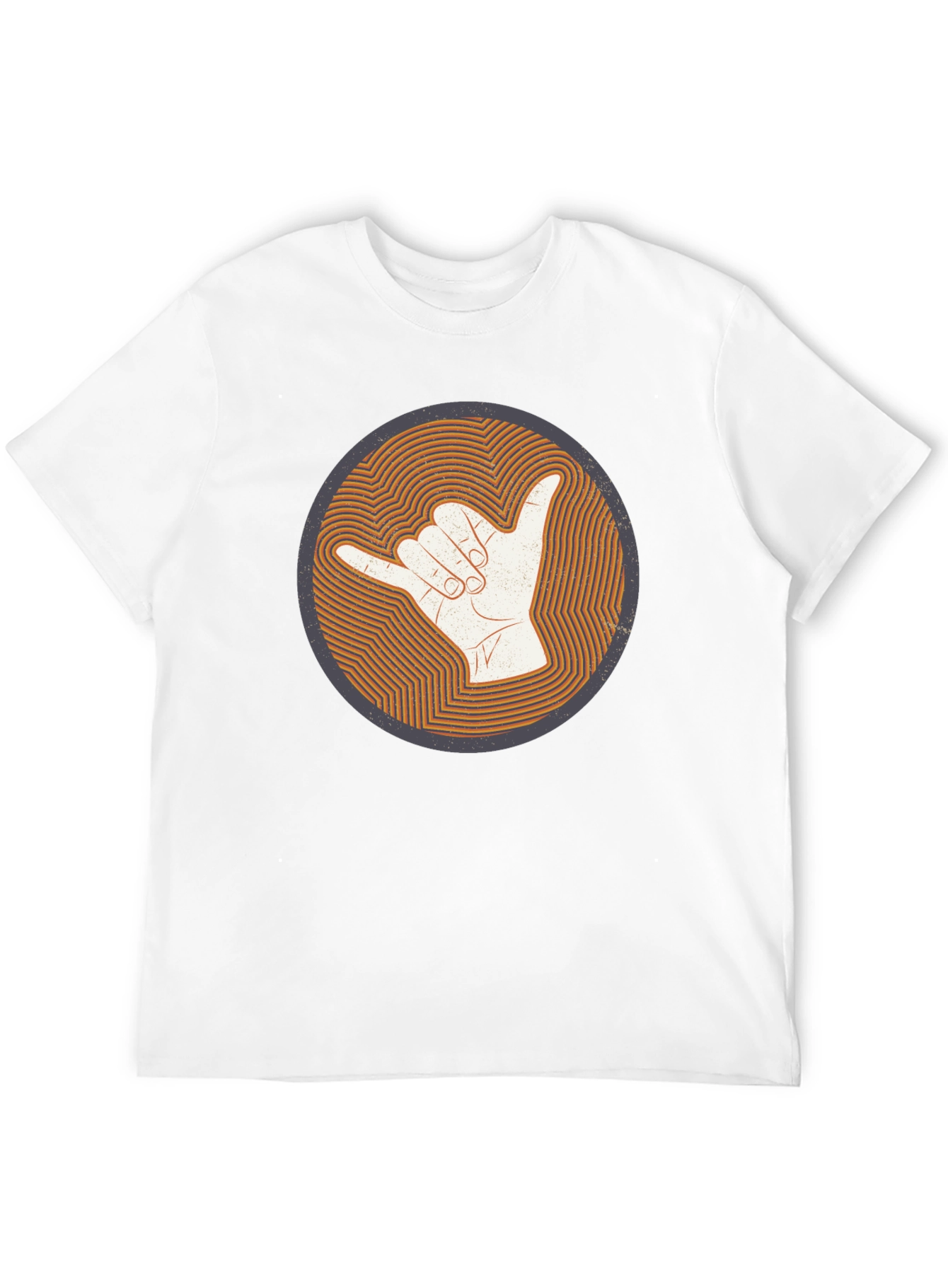 Black Shaka Hand Sign Graphic Tee - Casual Comfort view 12