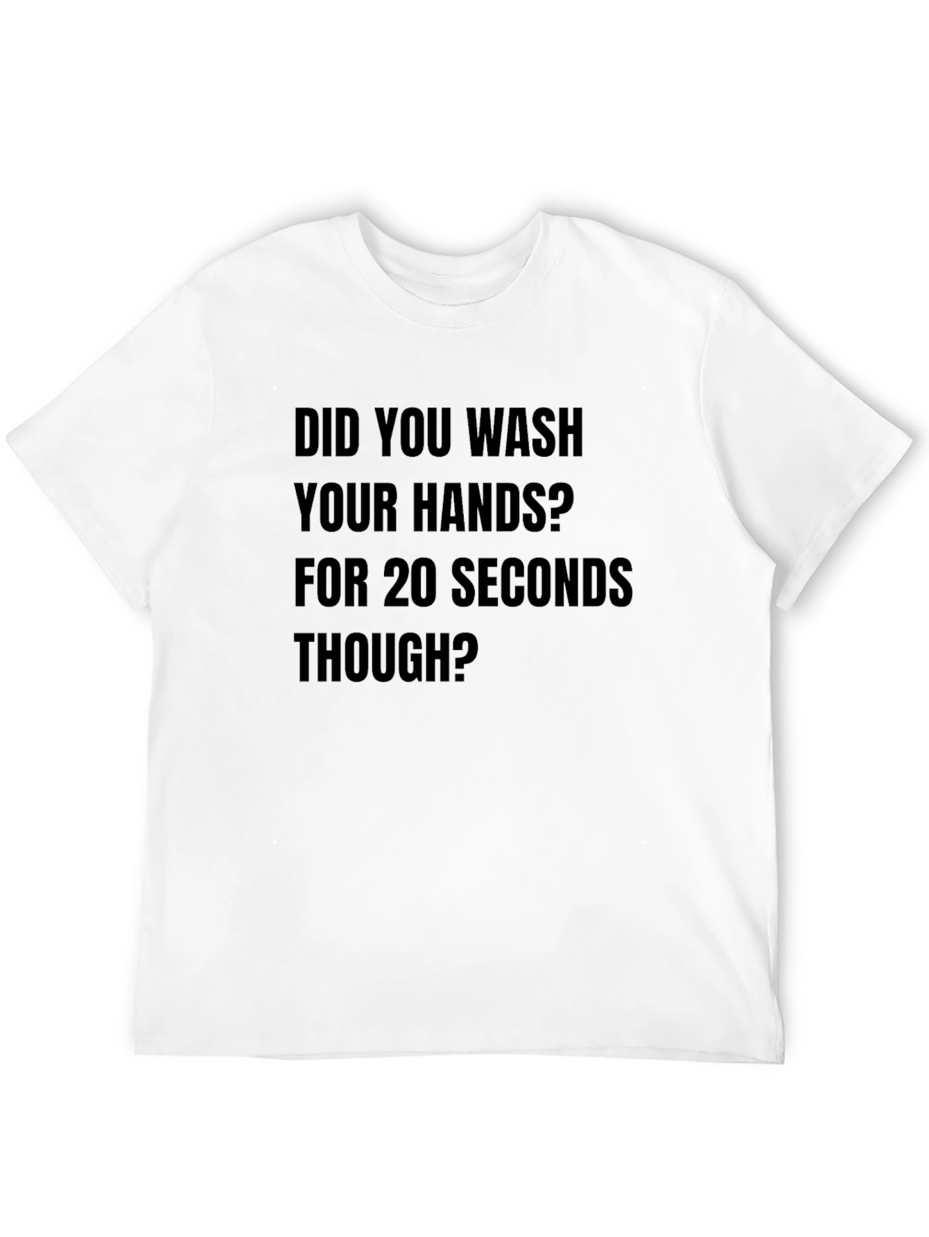 Black Wash Your Hands Tee - 20 Seconds view 12