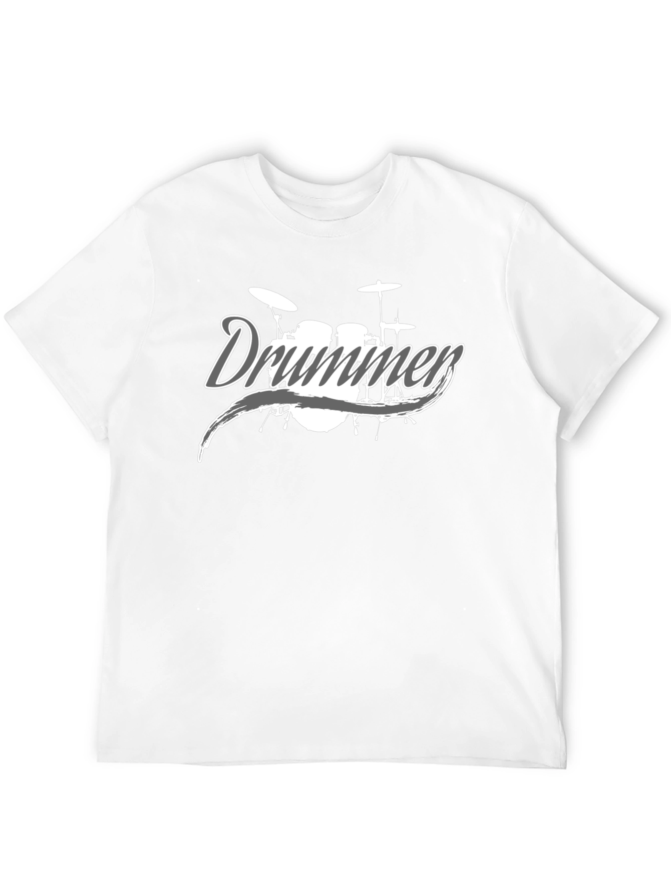 Black Drummer T-Shirt - Black - Music Lover Tee view 12