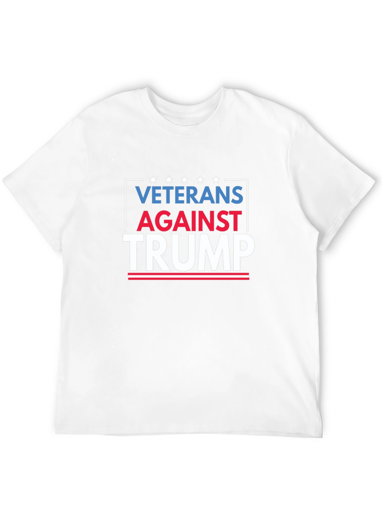 Black Veterans Against Trump Graphic Tee - Black Cotton Shirt view 12
