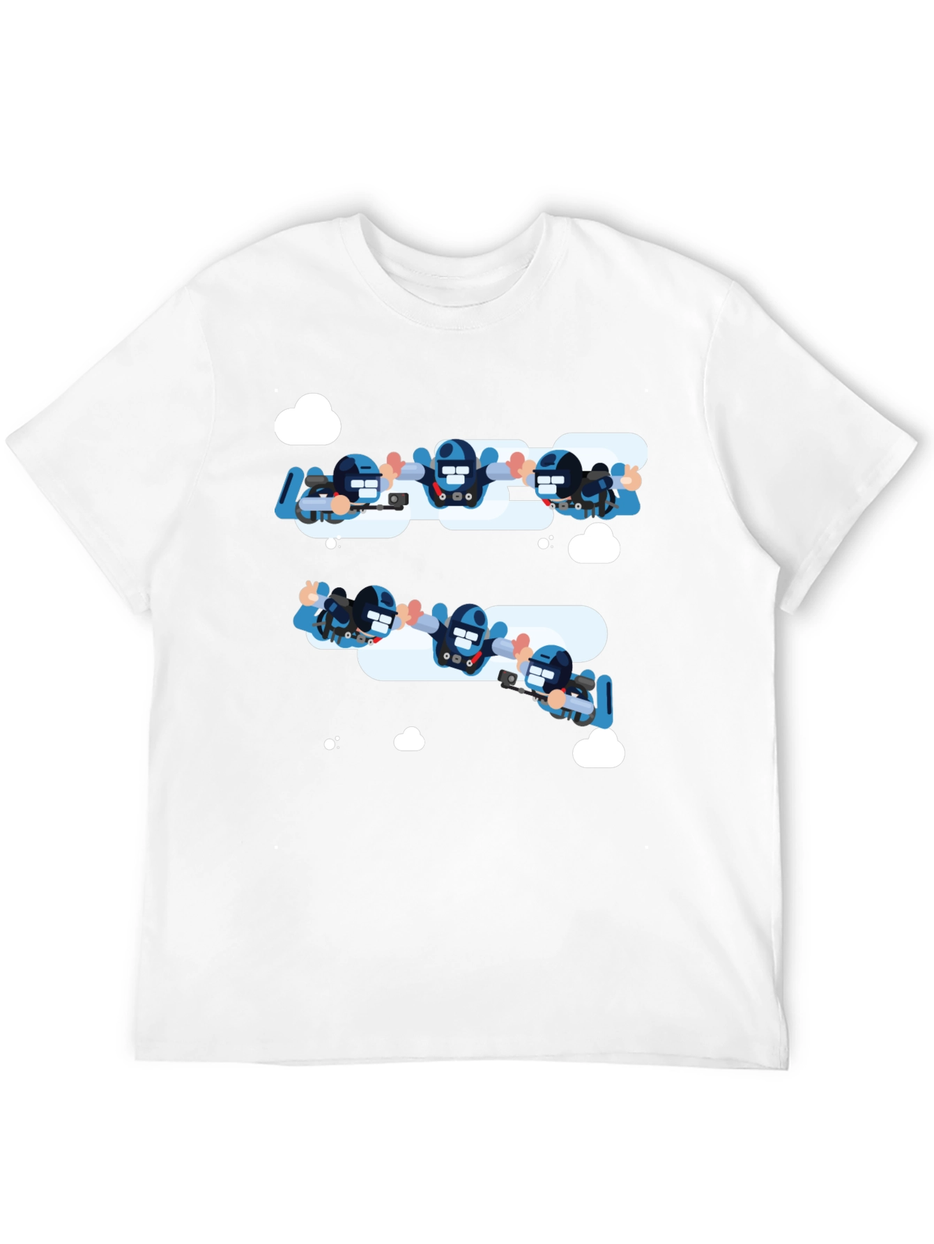 Black Skydiving Squad Black T-Shirt view 12