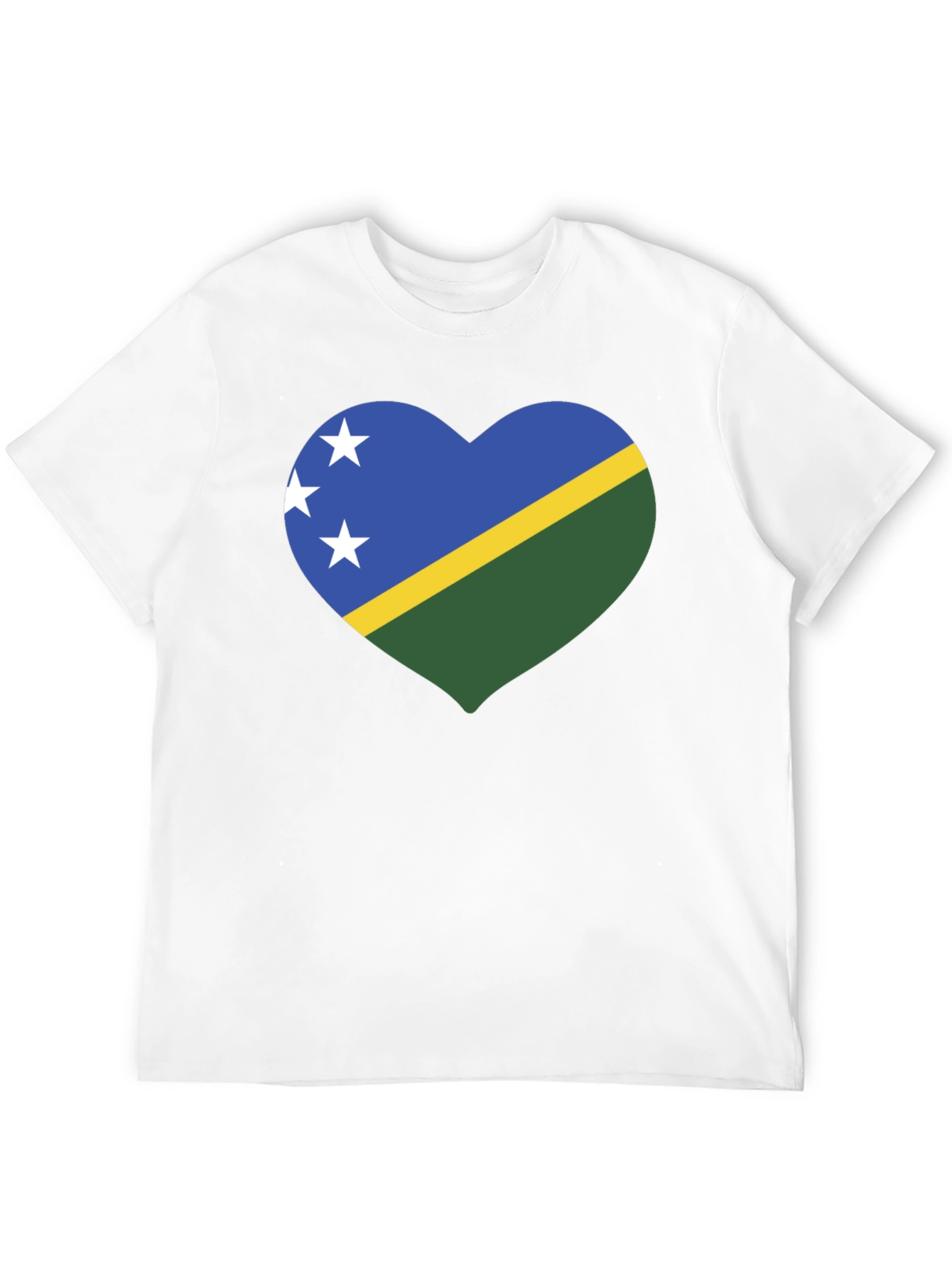 Solomon Islands Heart Flag T-Shirt - 12