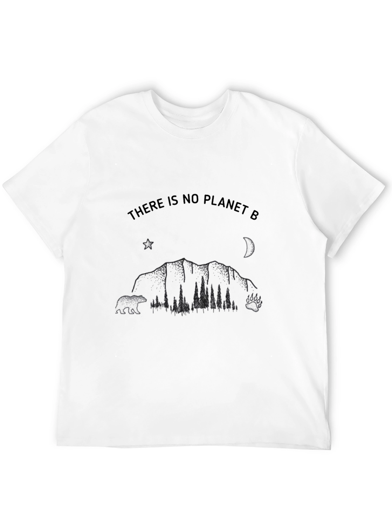 Black No Planet B Graphic Tee - Eco-Friendly T-Shirt view 12
