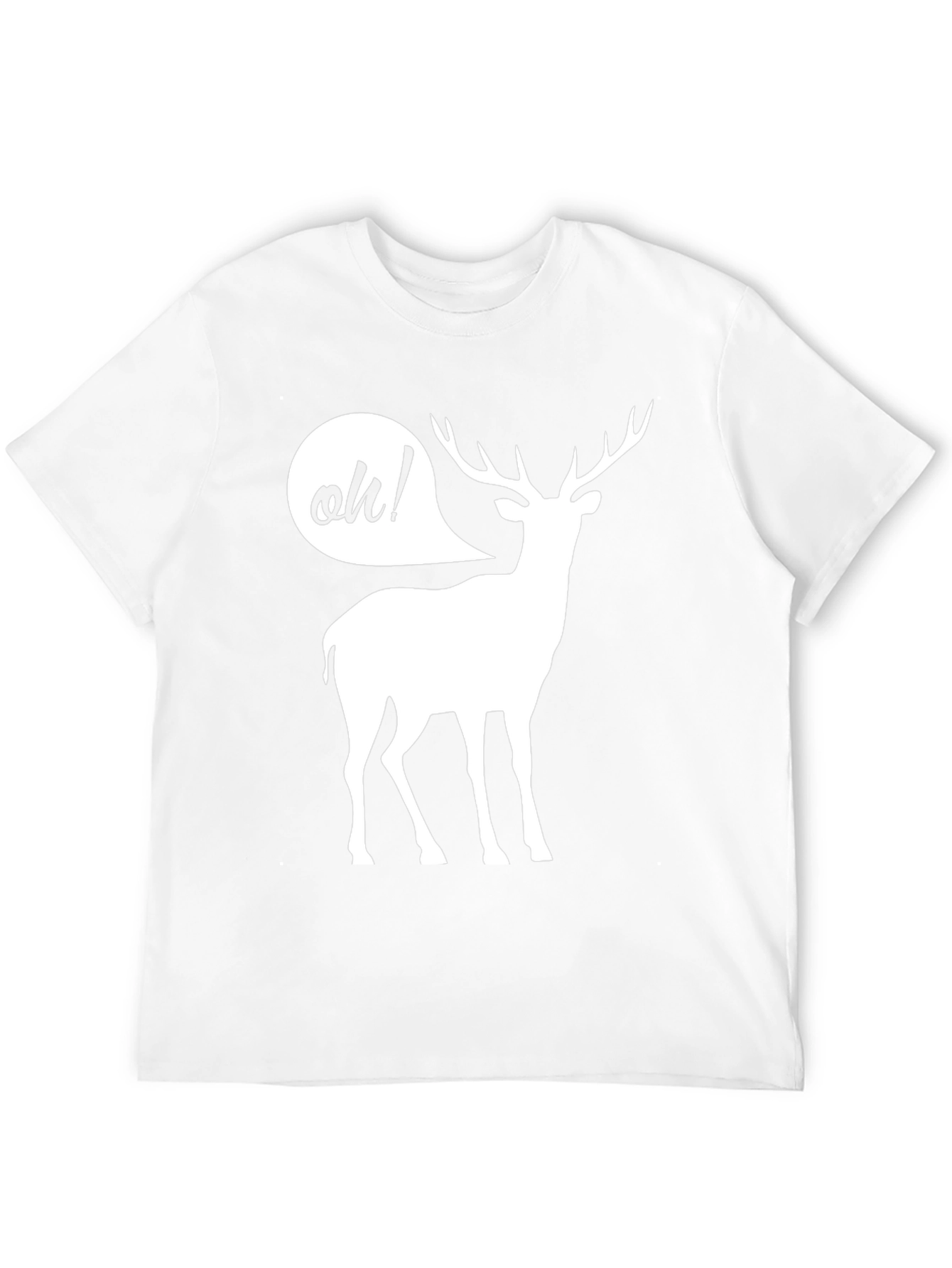Black Oh Deer! Funny Graphic T-Shirt view 12