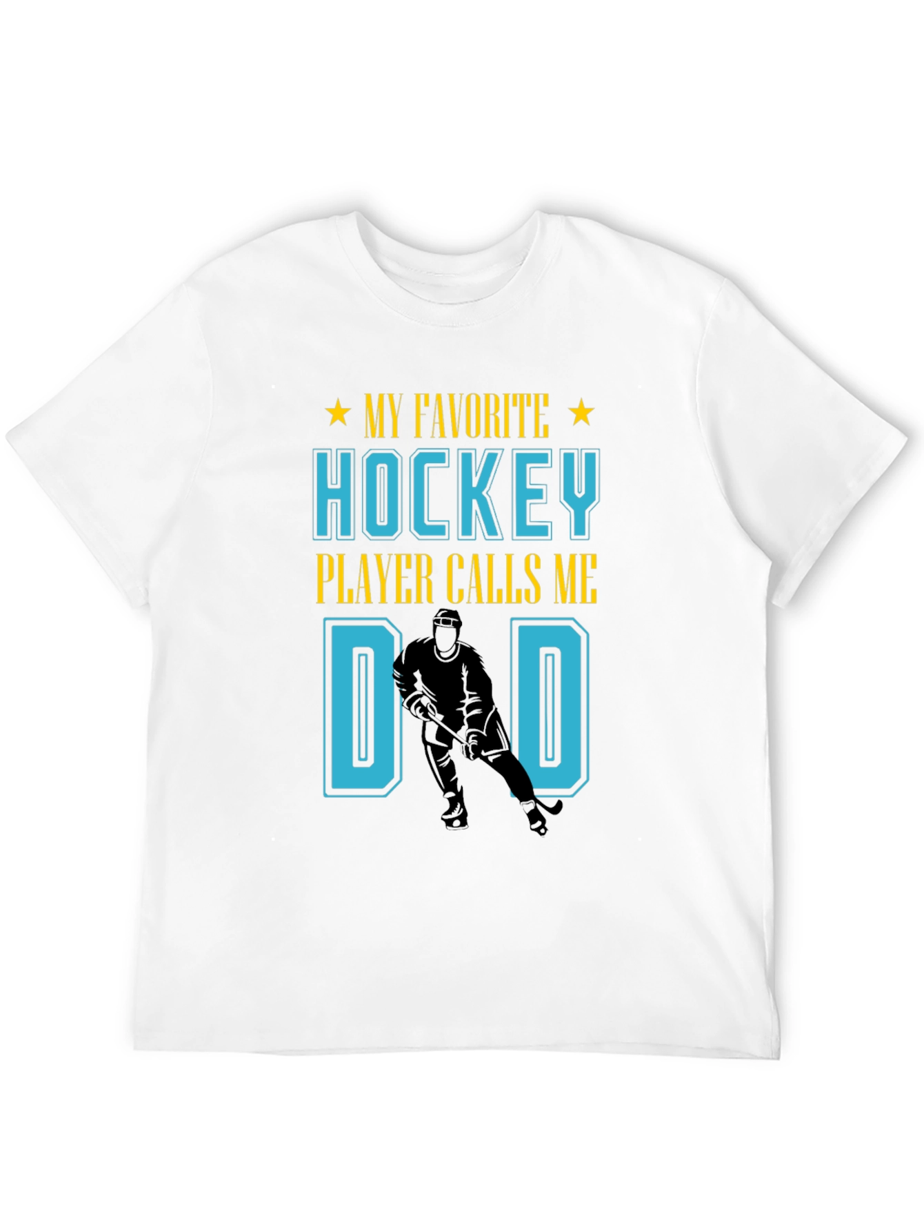 Black Hockey Dad T-Shirt view 12