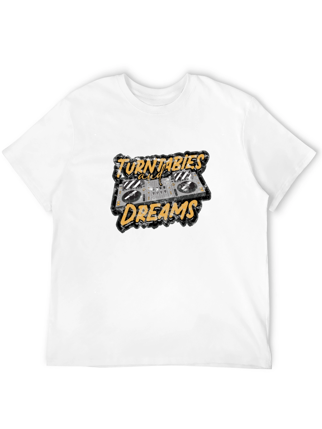 Black Turntables and Dreams Graphic Tee view 12