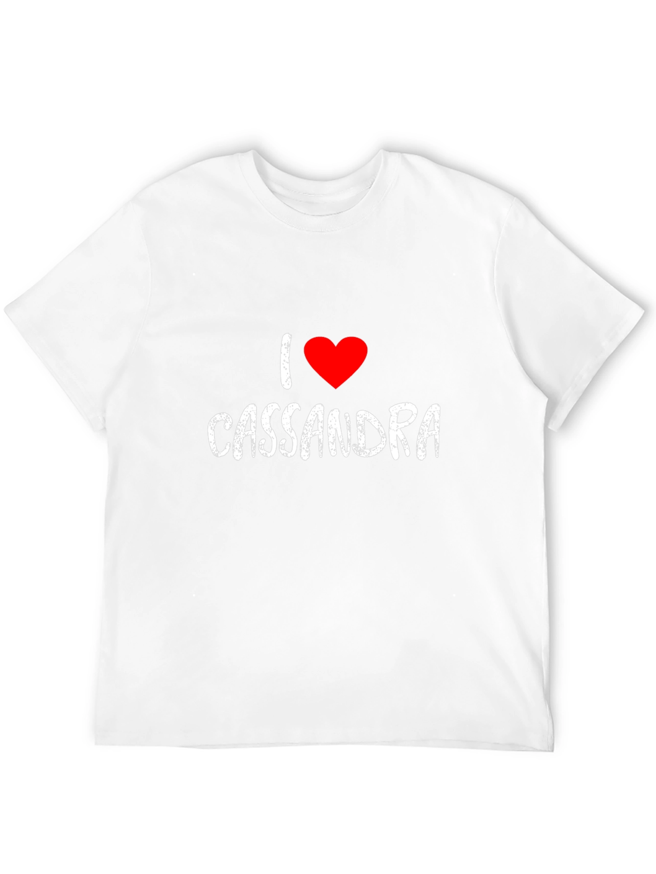 Black I Heart Cassandra - Men's Black Graphic Tee view 12