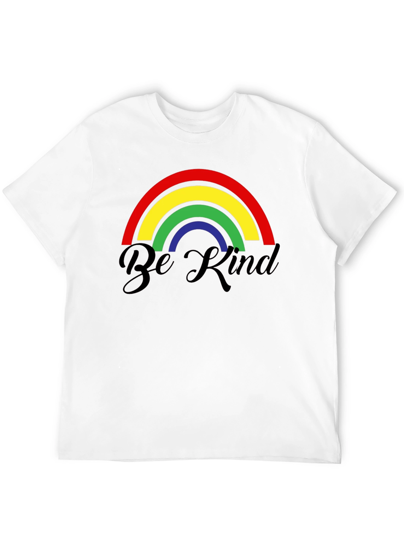 Black Be Kind Rainbow Graphic T-Shirt - Black view 12